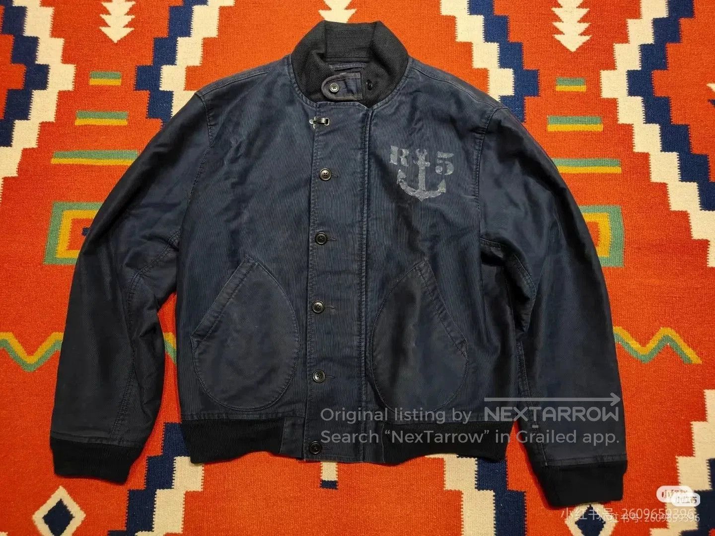 RRL Ralph Lauren RRL WESTERN TOUR EMBROIDERED REVERSIBLE BOMBER