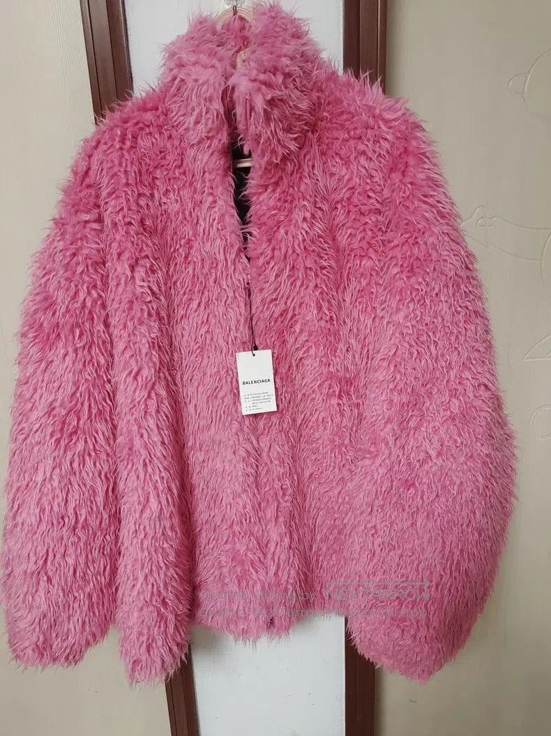 Balenciaga Balenciaga Pink lambswool jacket Size XS / US 0-2 / IT 36-38 - 9 Thumbnail