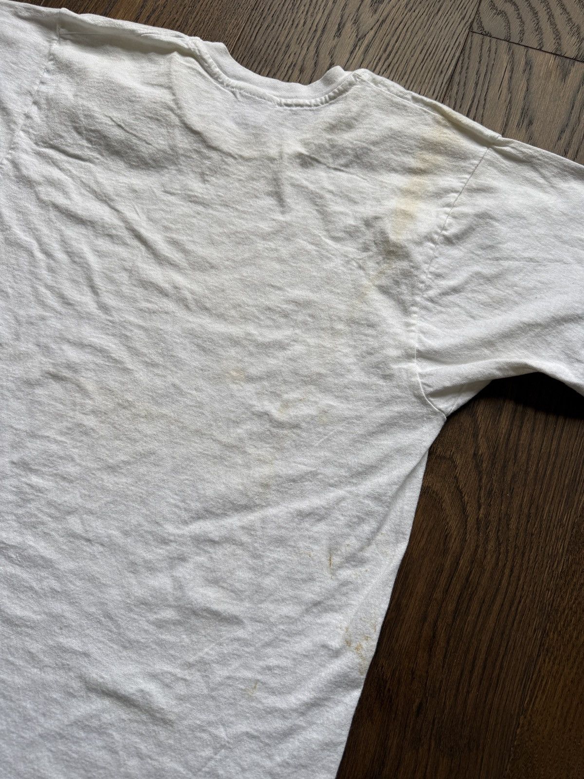 Vintage Vintage 90s Hanes Blank White Tee Size US L / EU 52-54 / 3 - 9 Thumbnail