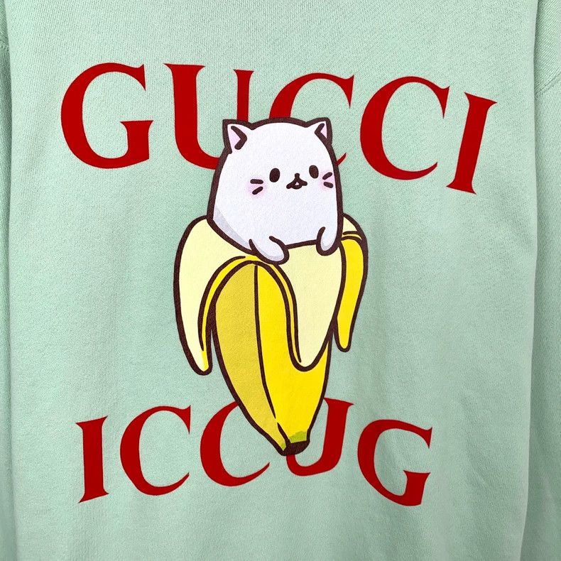 Gucci Gucci Green logo letter pattern printed round-neck cotton l Size US S / EU 44-46 / 1 - 4 Thumbnail