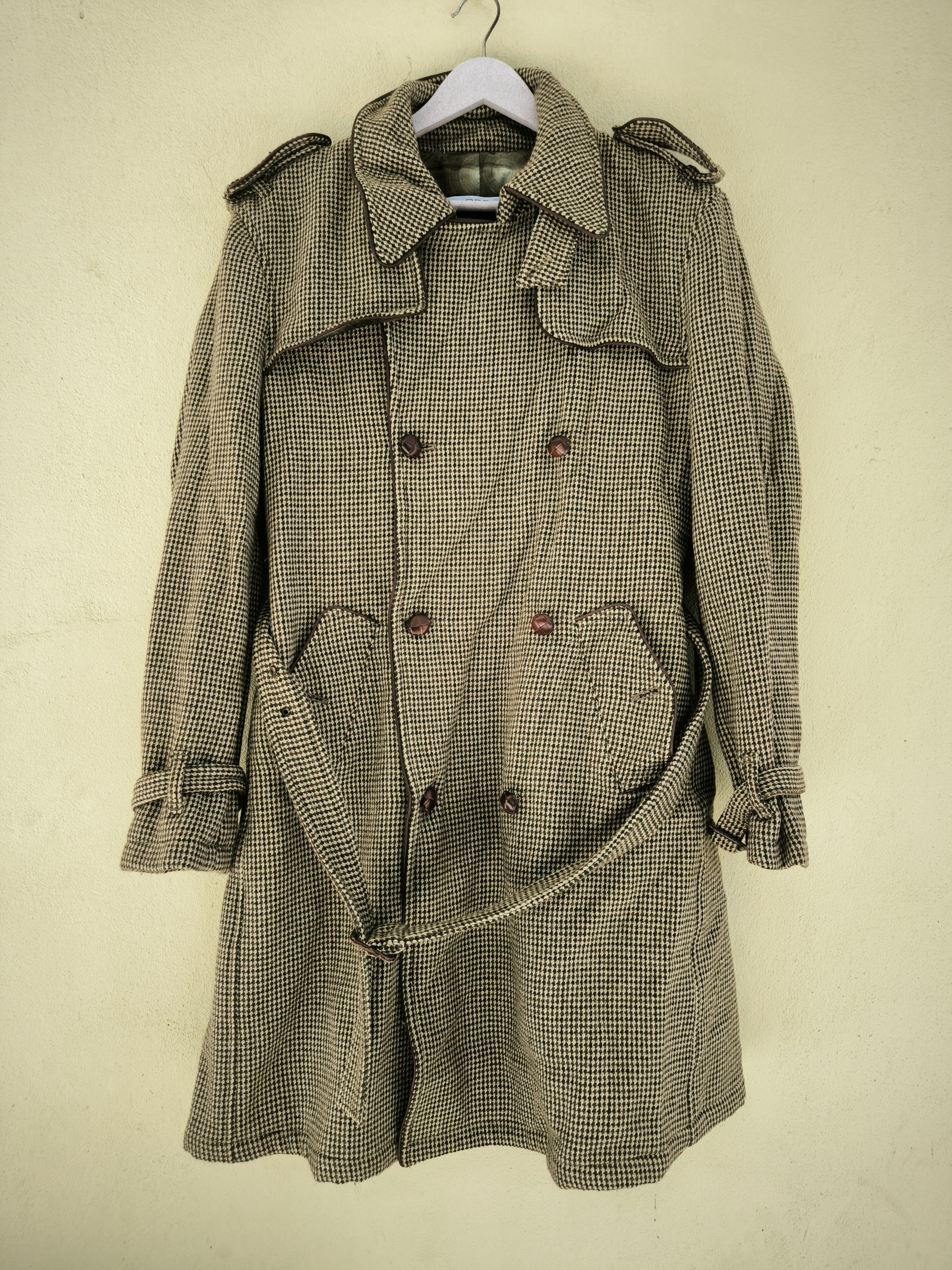 RED Valentino RED VALENTINO houndstooth double breasted trenchcoat Size XL / US 12-14 / IT 48-50 - 1 Thumbnail