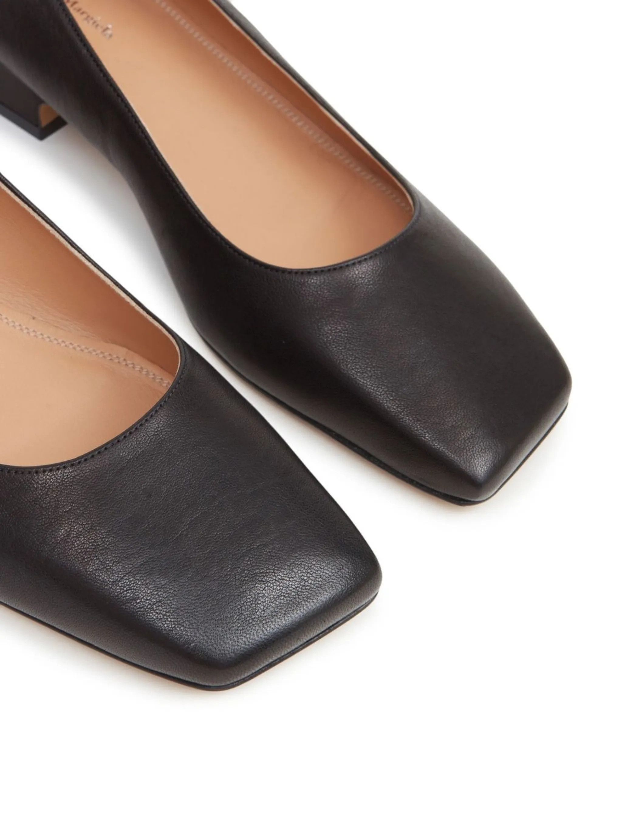 Maison Margiela o1w1db11225 Decorative Four-Stitch Ballerina Shoes in Black Size US 7 / IT 37 - 4 Thumbnail