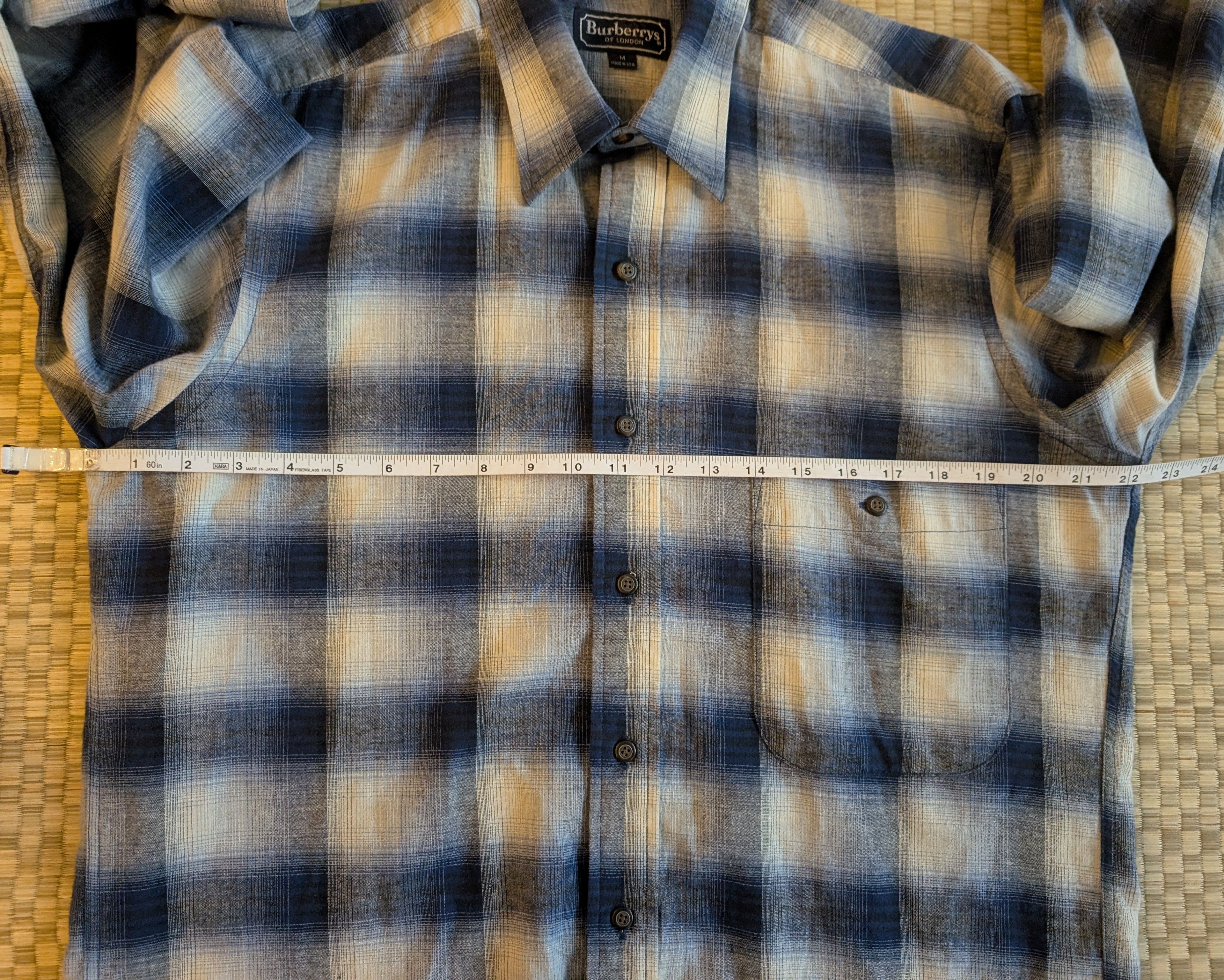 Burberry Burberys London Ombre Flannel Shirt Made in USA Size US M / EU 48-50 / 2 - 4 Thumbnail