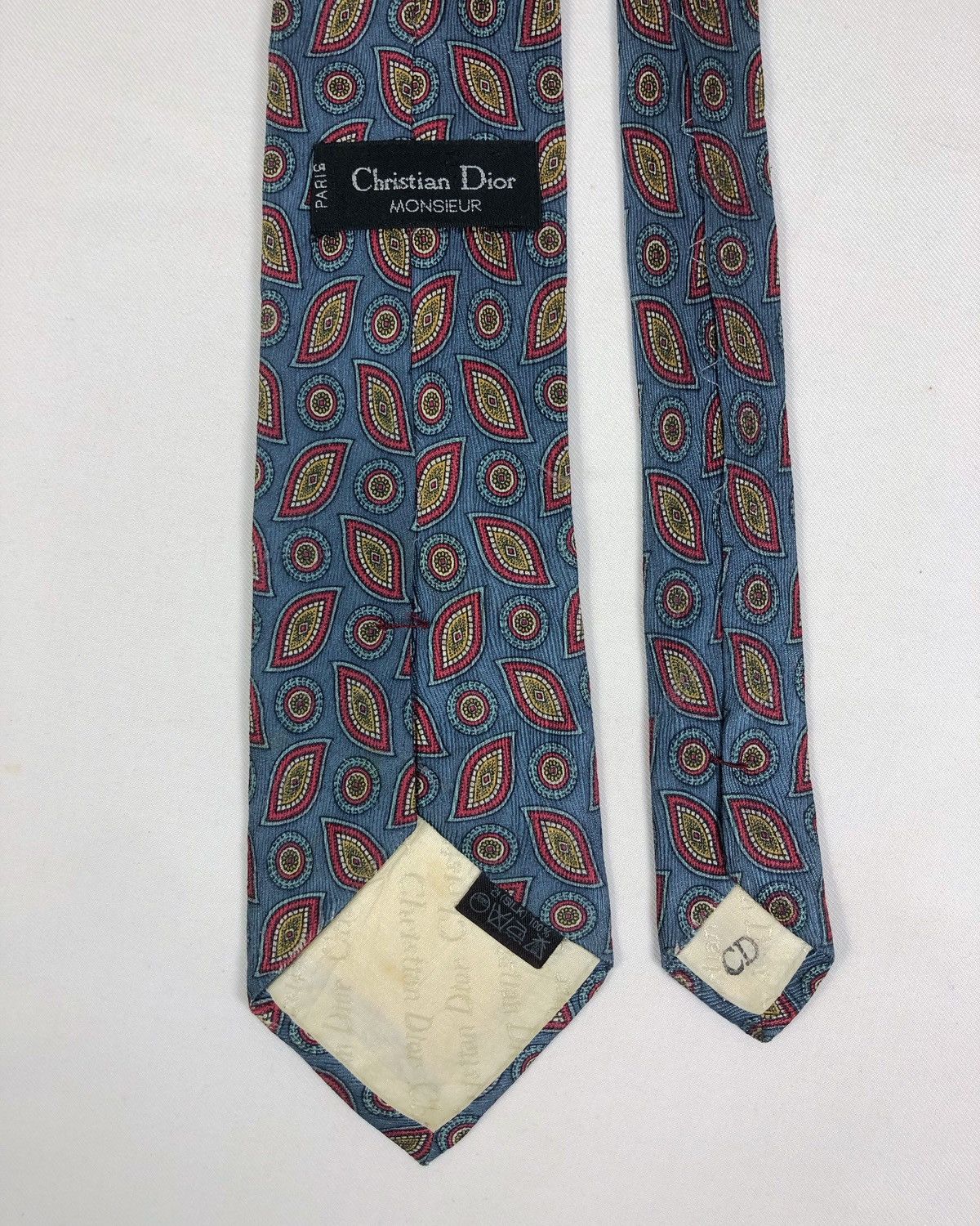Christian Dior Monsieur Rare Vintage Christian Dior Monsieur Paisley Silk Tie Size ONE SIZE - 5 Thumbnail