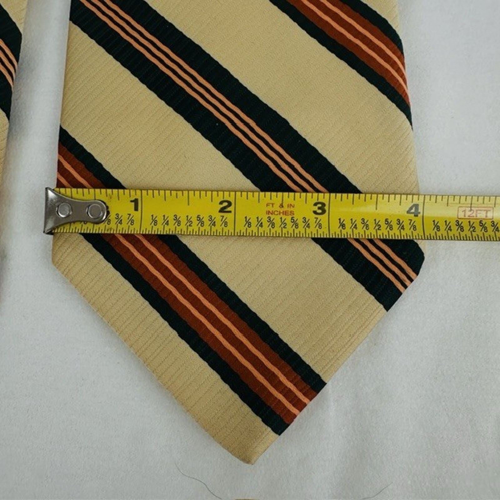 Other Johnny Carson Necktie Yellow w/Stripes 55" Grandpacore VTG Size ONE SIZE - 9 Thumbnail