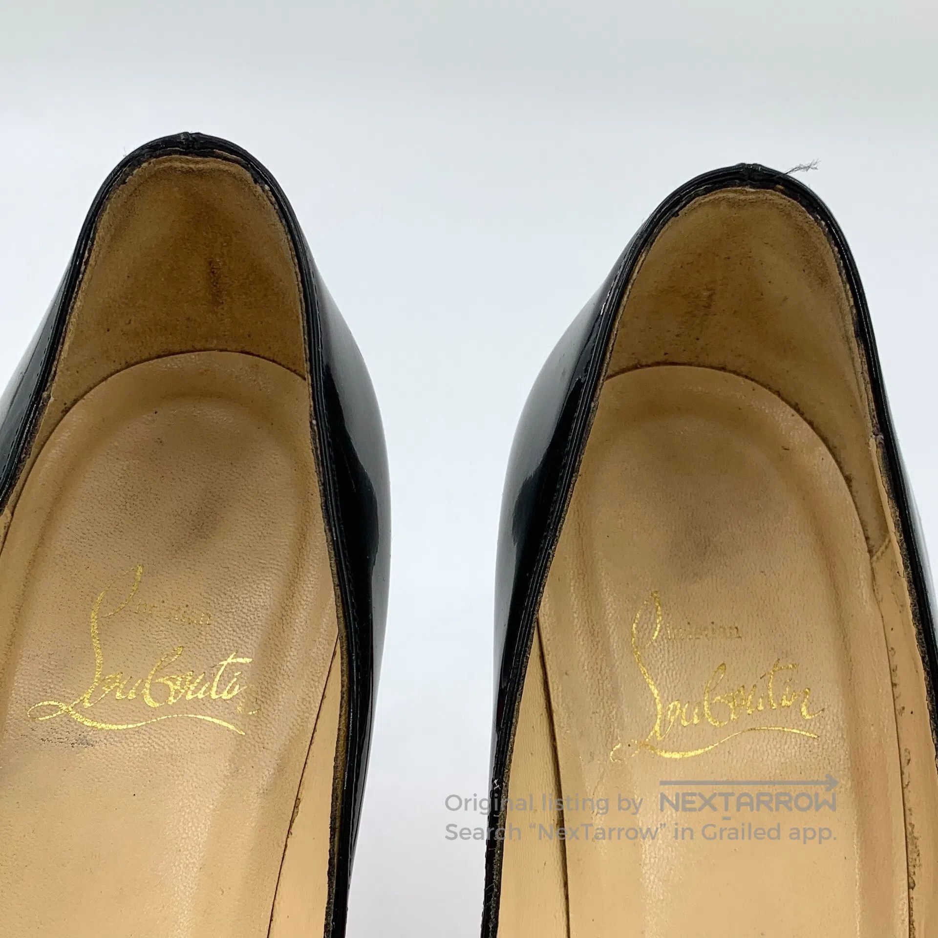 Christian Louboutin Christian Louboutin Black Patent Leather Pointed Heel High Size US 5.5 / IT 35.5 - 8 Thumbnail