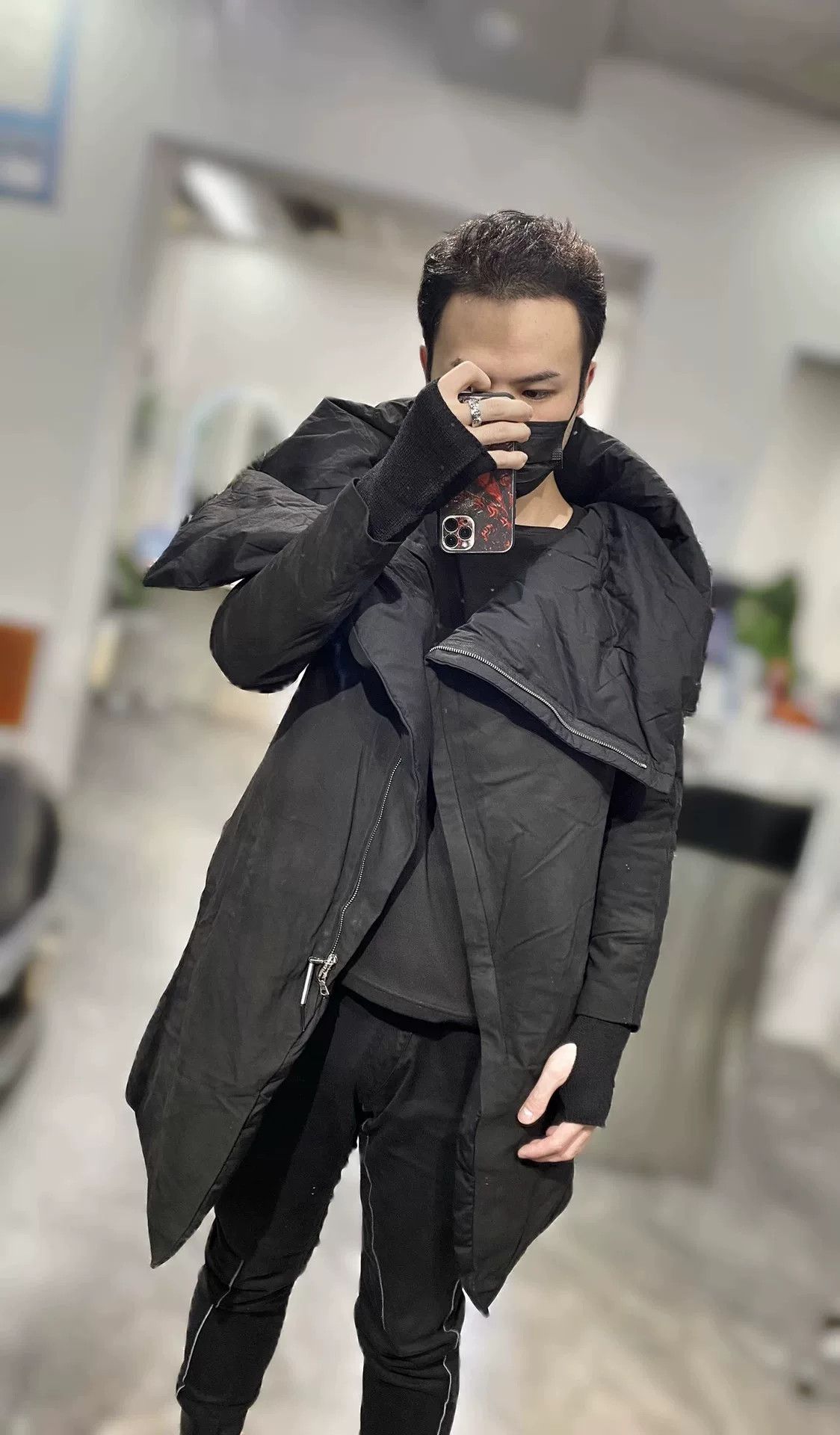Isaac Sellam Experience ISAAC SELLAM High Neck Sheepskin Down Coat Size US M / EU 48-50 / 2 - 7 Thumbnail