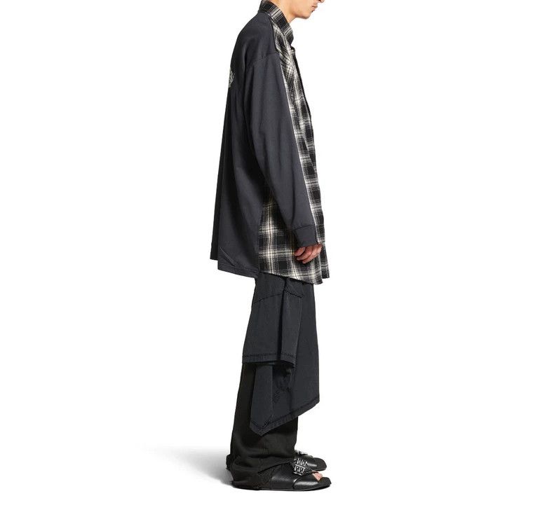 Balenciaga Balenciaga 25 Patchwork loose plaid shirt Size US M / EU 48-50 / 2 - 8 Thumbnail