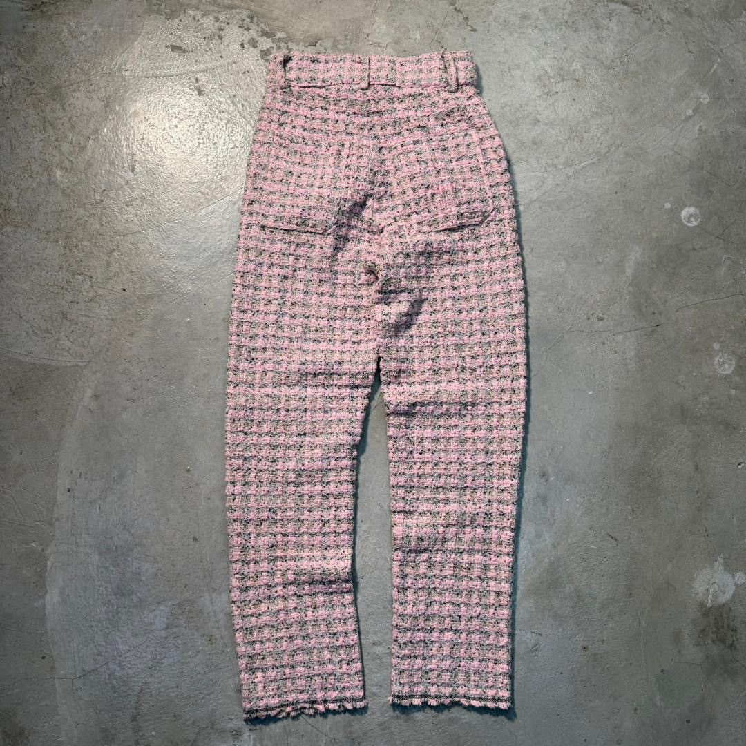 Drew House DREW HOUSE Boucle Tweed Pink White Pants Size US 28 / EU 44 - 2 Thumbnail