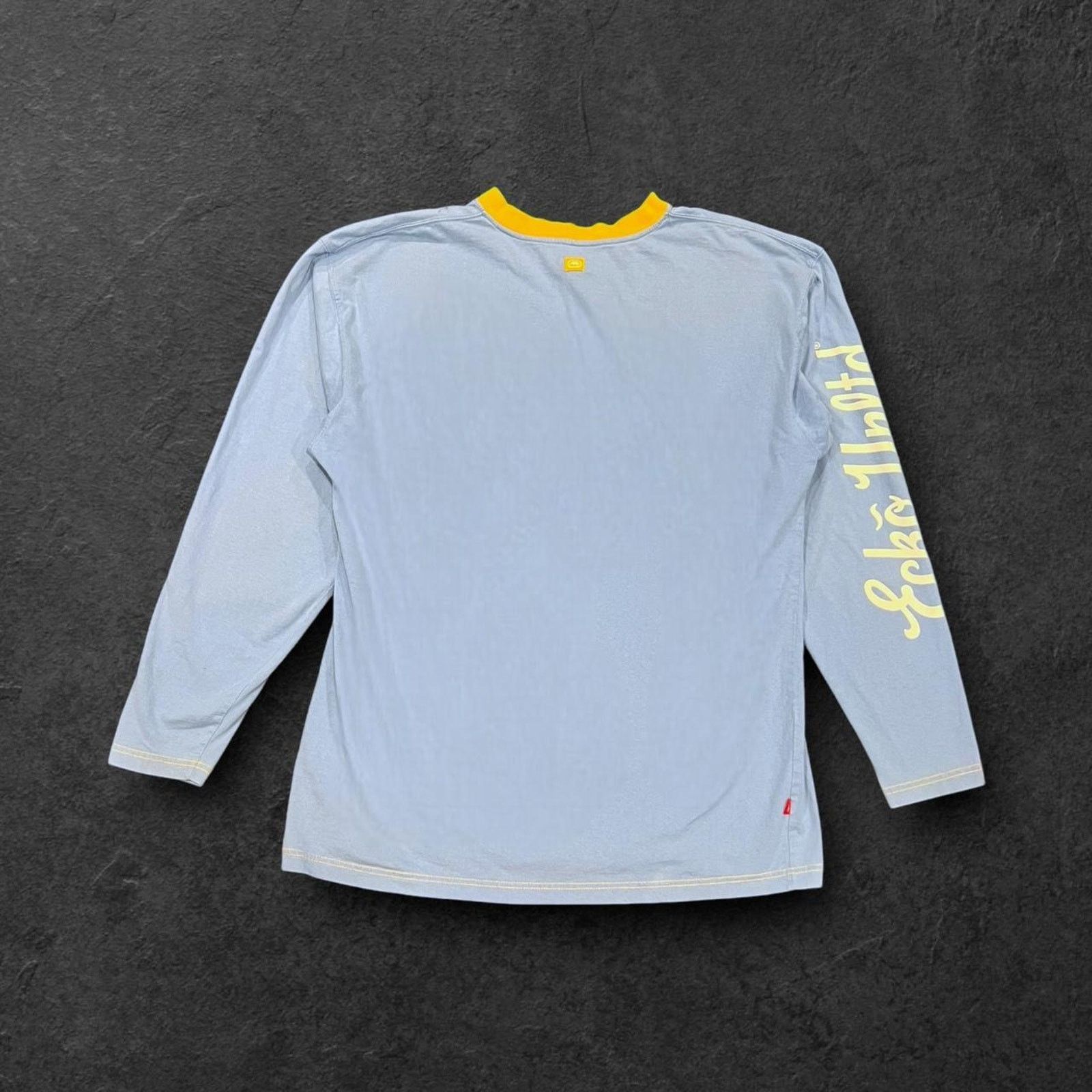 Ecko Unltd. Eckō Unltd. (Unlimited) Big Logo Y2K Blue Long Sleeve Shirt Size US L / EU 52-54 / 3 - 4 Thumbnail