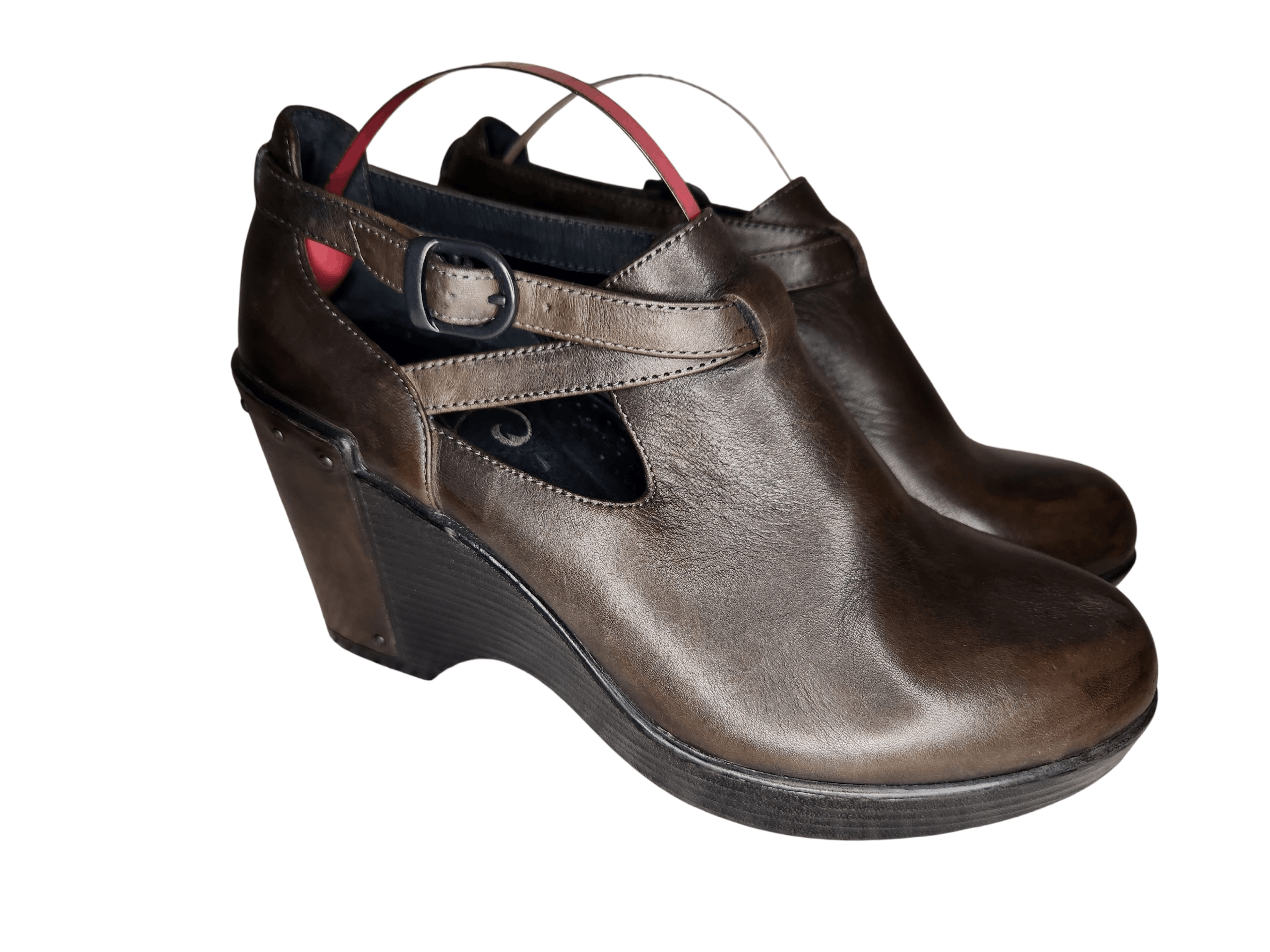 Dansko bootie crossed strap buckle Size US 7 / IT 37 - 1 Thumbnail