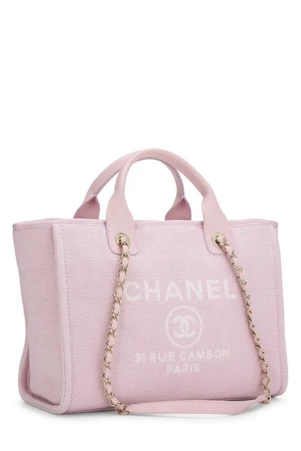 Chanel os11x0326 Size: OS / Deauville Small Tote Bag in Pink Size ONE SIZE - 2 Thumbnail