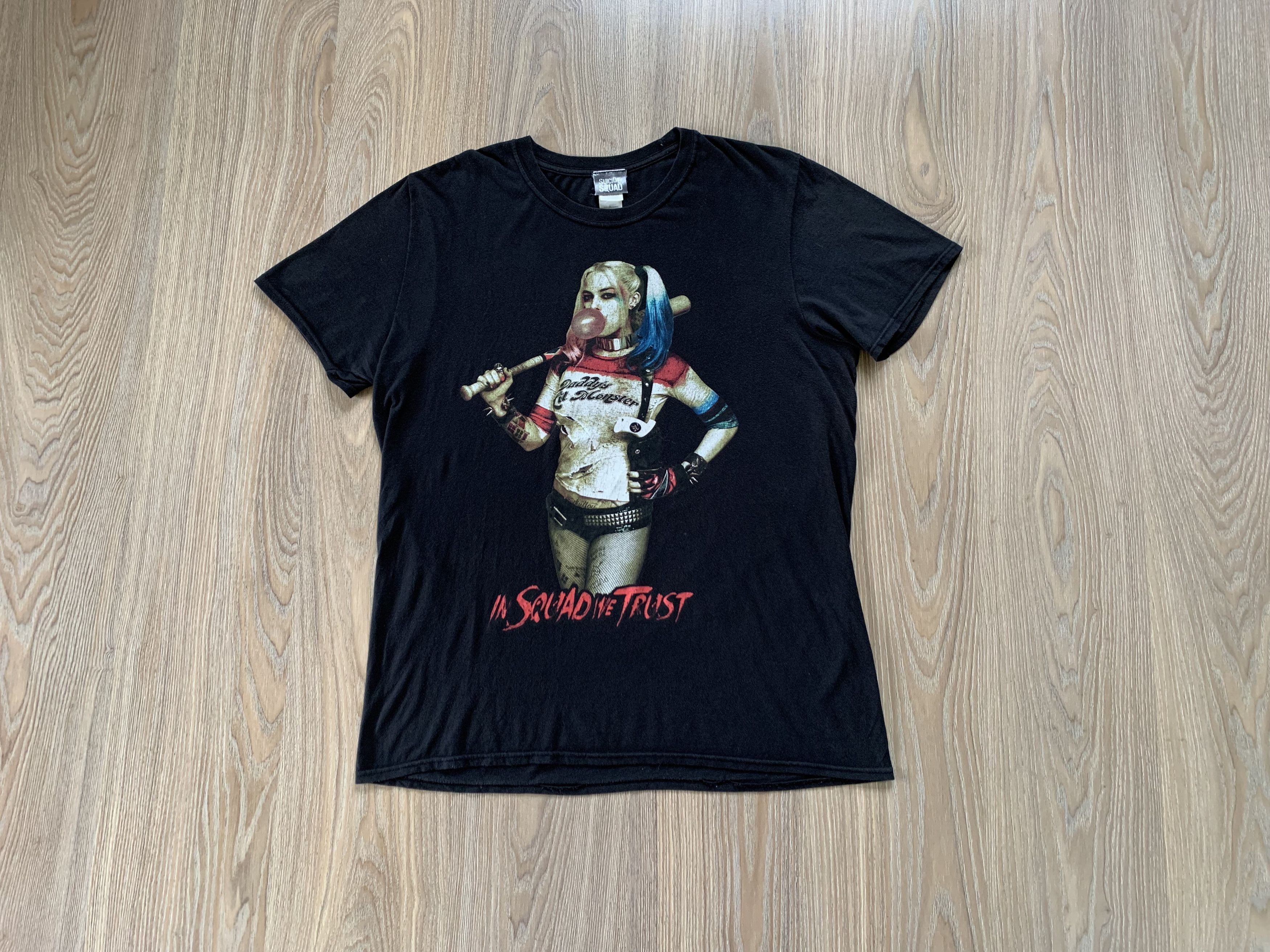 Vintage Suicide Squad Harley Quinn Distressed T Shirt