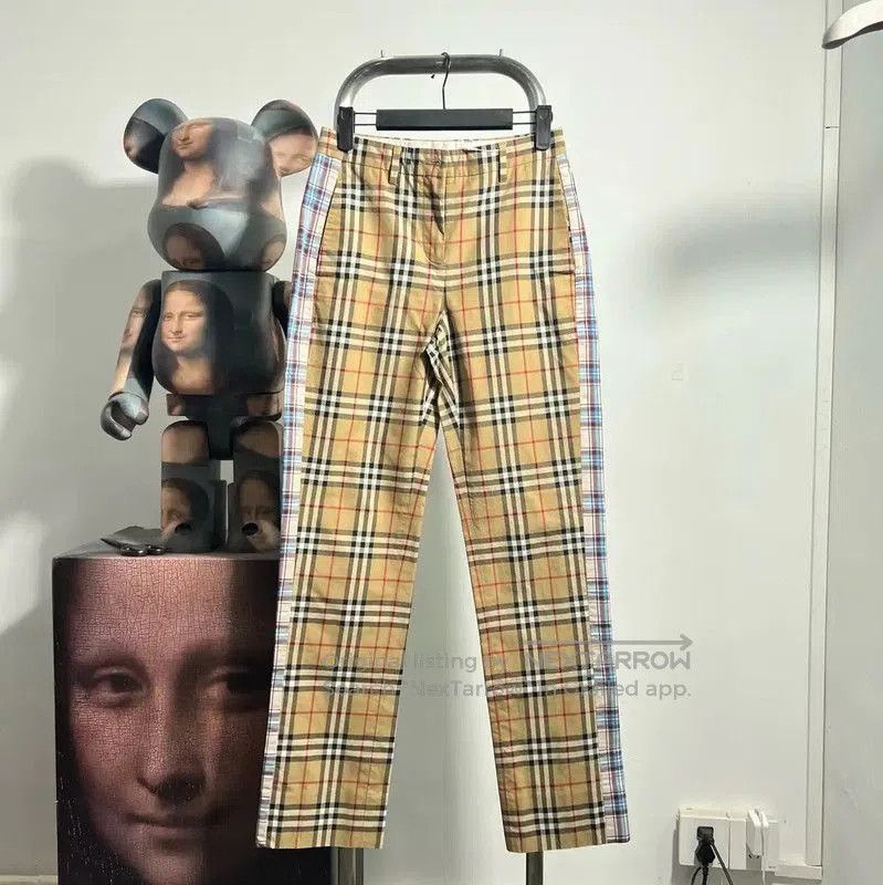 Burberry Burberry Casual Yellow Checkered Pants. Size US 32 / EU 48 - 1 Thumbnail