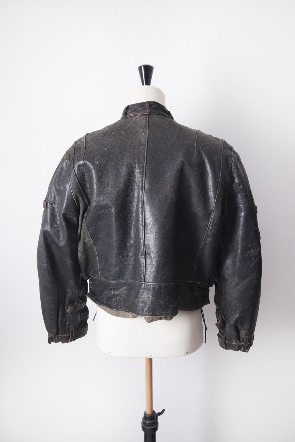Vintage Vintage 1930's leather ordonnansjacka / swedish moto jacket Size US M / EU 48-50 / 2 - 6 Thumbnail