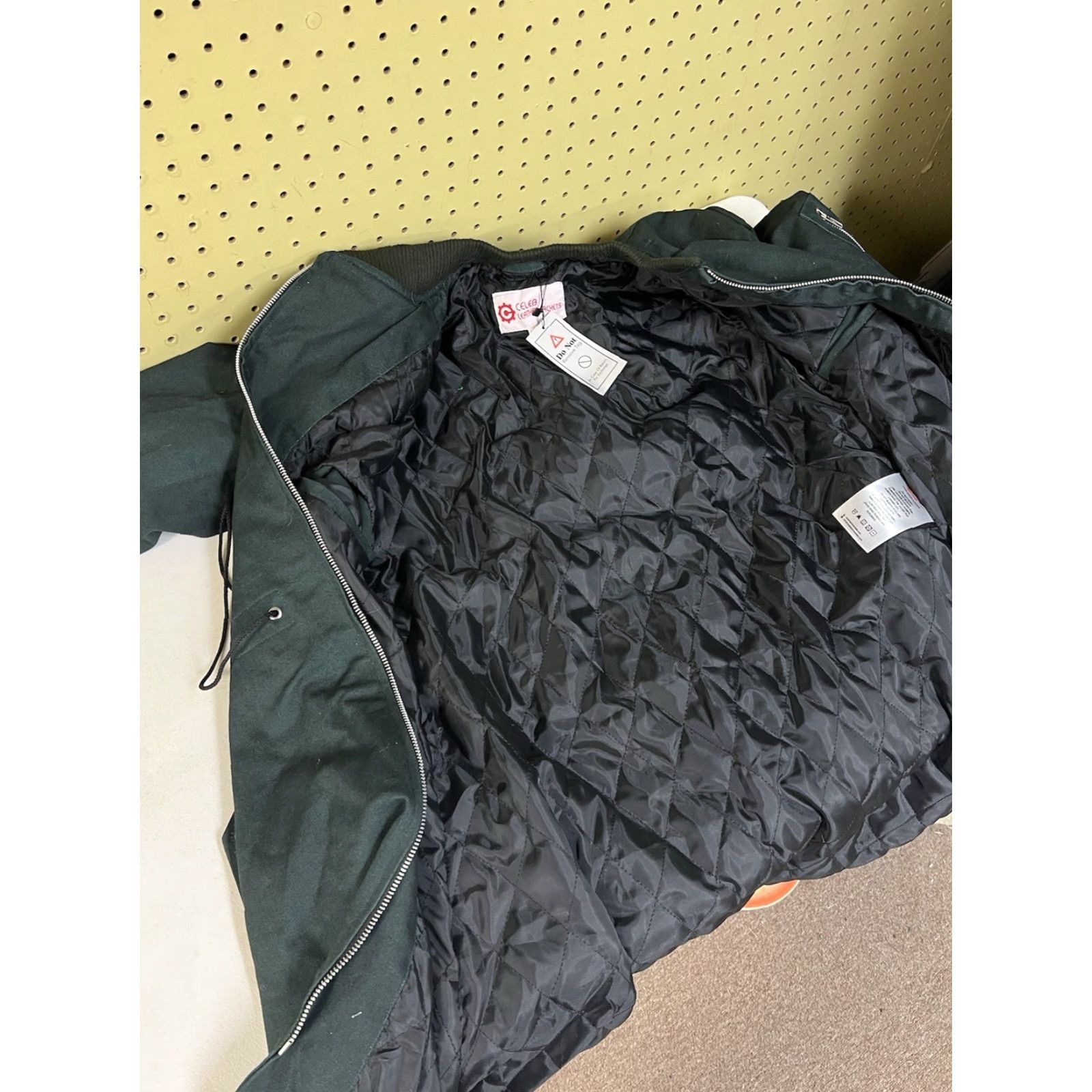 Vintage New Women’s Caleb Leather Jackets Large Long Bomber Style Coat Green NWT Size L / US 10 / IT 46 - 8 Thumbnail