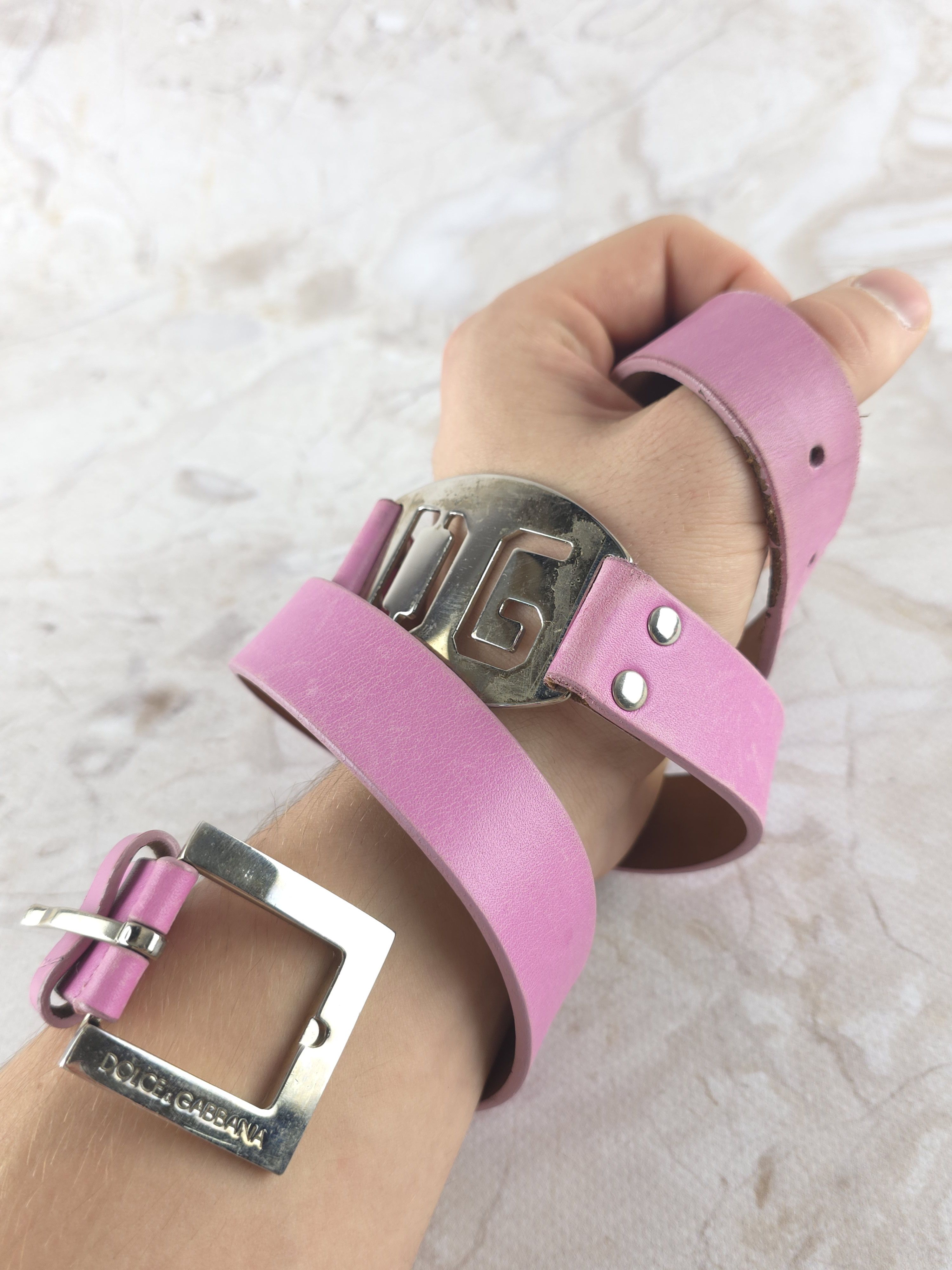 Dolce & Gabbana Dolce & Gabbana Archive Vintage buckle belt pink Size ONE SIZE - 1 Thumbnail