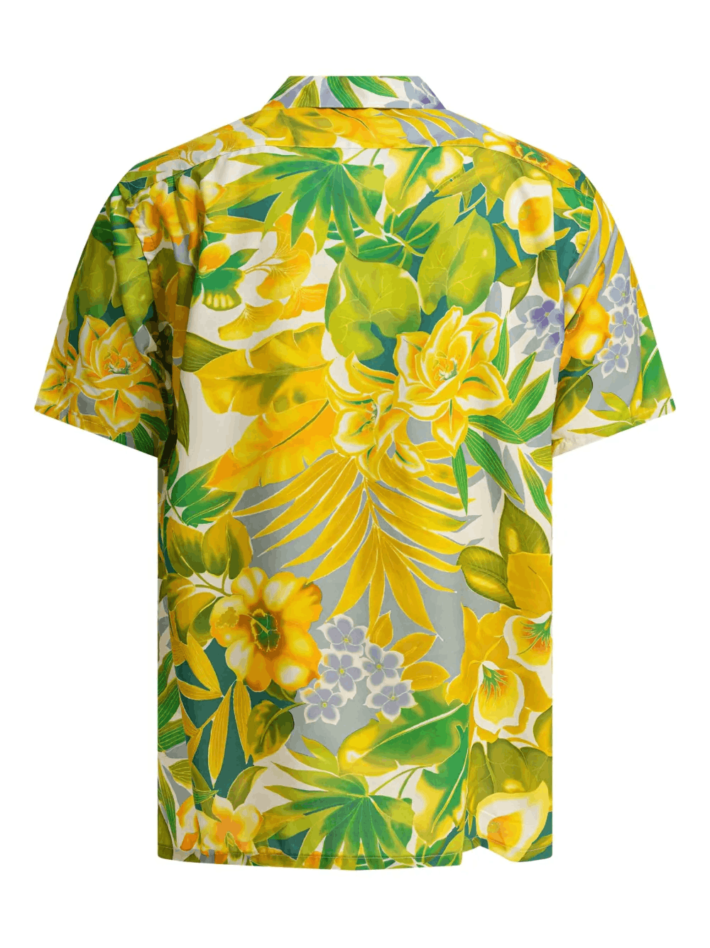 Other Tropical Print Yellow Shirt – Men’s Short Sleeve Hawaiian Size US XL / EU 56 / 4 - 4 Thumbnail