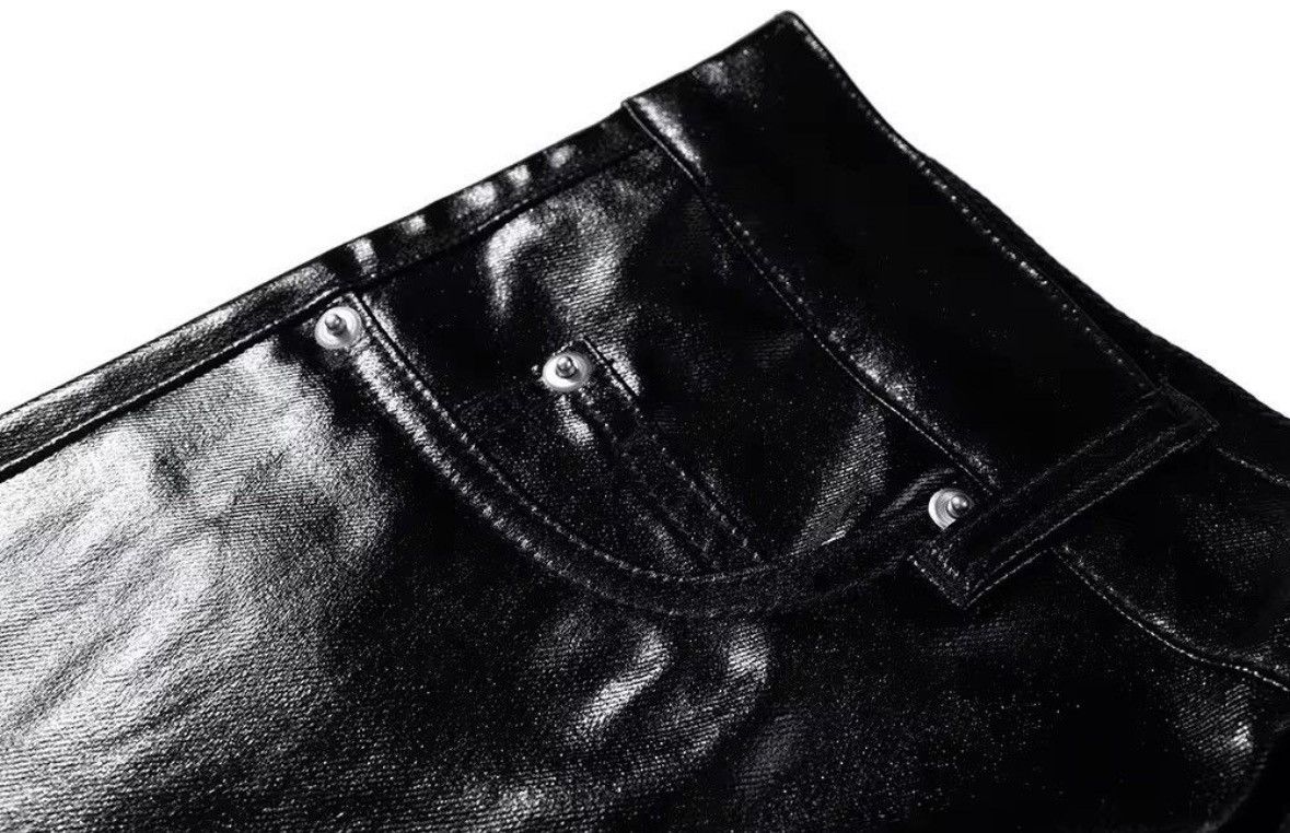 Japanese Brand × Jean Black-coated Glossy Patent Leather Size US 32 / EU 48 - 6 Thumbnail