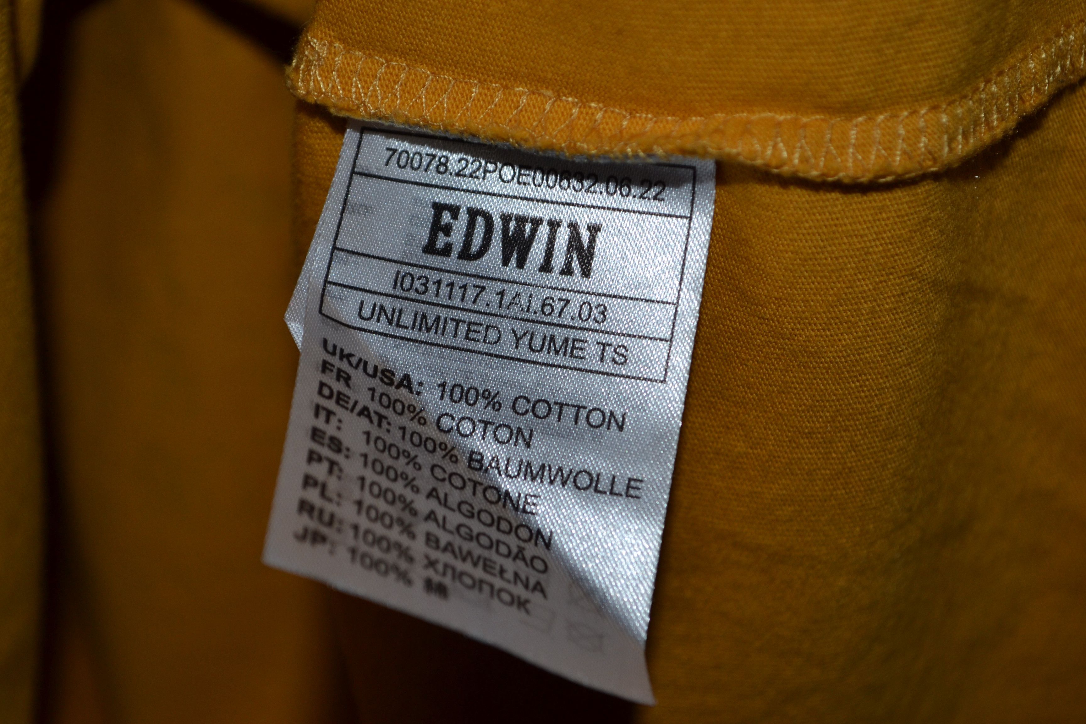 Edwin Edwin Unlimited Yume T Shirt Golden Yellow M Size US M / EU 48-50 / 2 - 5 Thumbnail