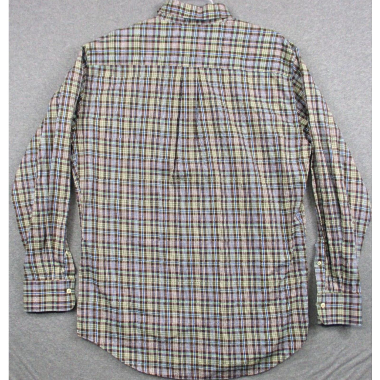 Peter Millar Peter Millar Shirt Large Mens 100% Cotton Plaid Multicolor Long Sleeve Shirt Size US L / EU 52-54 / 3 - 5 Thumbnail