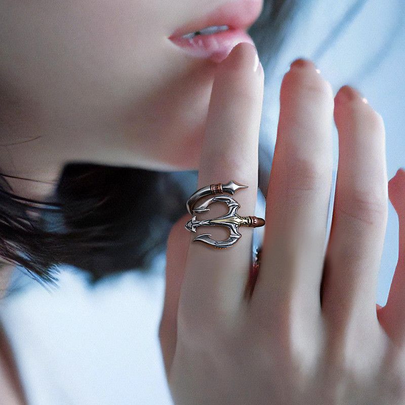 Japanese Brand × Jewelry Creative Art Trident Open Ring Size ONE SIZE - 3 Thumbnail