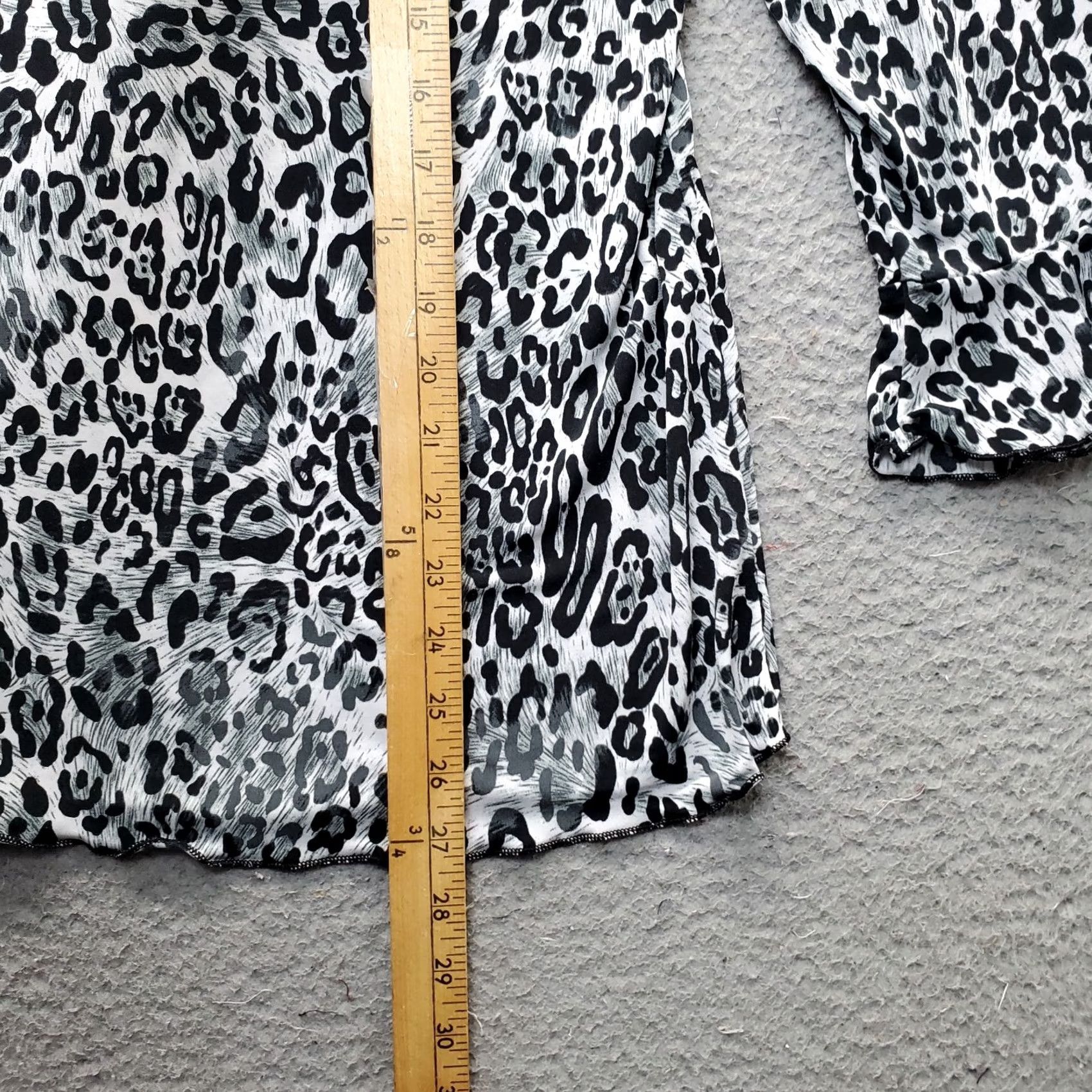 Bell Moonlight Bay Blouse Womens Large Multi Leopard Print Bell Sleeve Round Neck Shirt Size L / US 10 / IT 46 - 5 Thumbnail