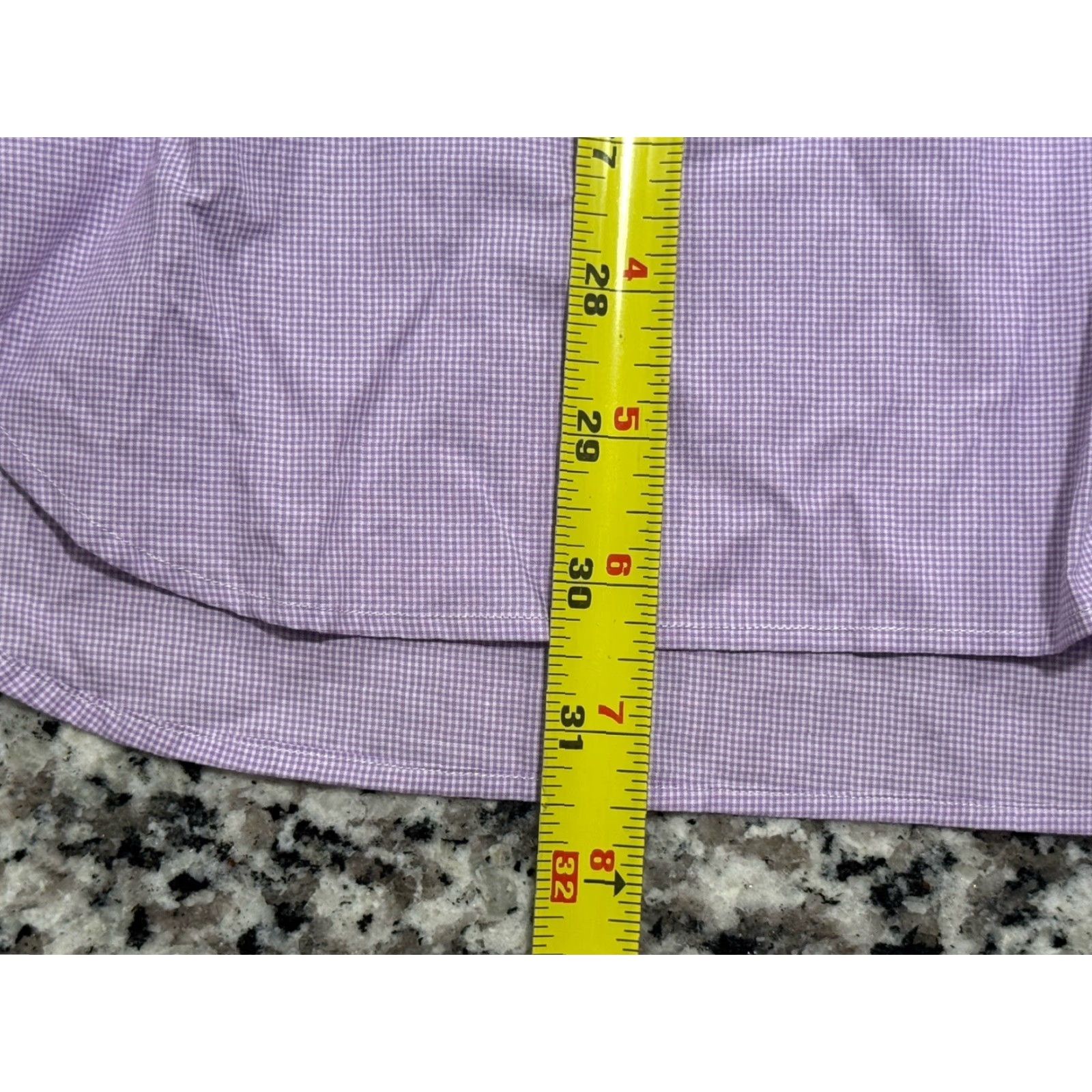 Polo Ralph Lauren VINTAGE Polo Ralph Lauren Dress Shirt Men 15.5 Gingham Plaid Long Sleeve Lavender White Purple Pony Size US M / EU 48-50 / 2 - 4 Thumbnail