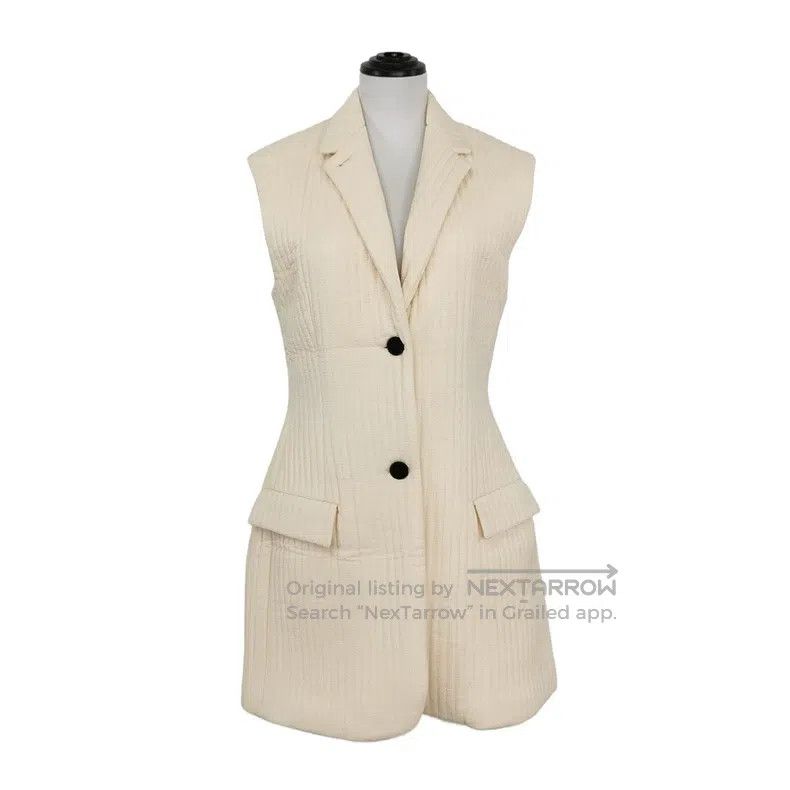 Jil Sander Jil Sander size 34 Cotton solid lapel jacket Size 4XL / US 24-26 - 1 Thumbnail