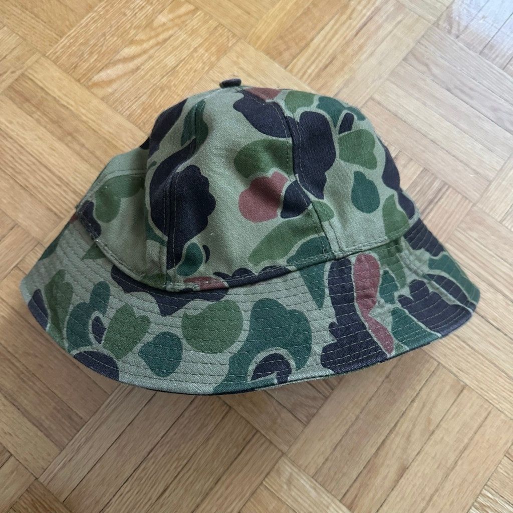 L.L. Bean Vintage 1970s 80s L.L. Bean Duck Camo Bucket Hat Size Small Size ONE SIZE - 1 Thumbnail