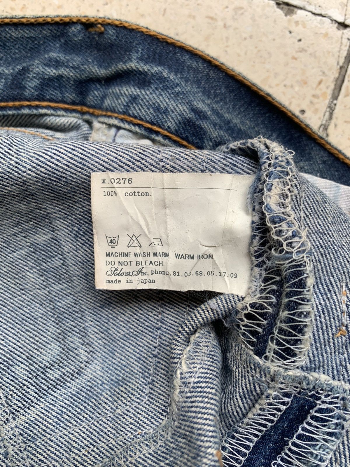 Takahiromiyashita The Soloist. Rebuild reconstructed denim pants Size US 32 / EU 48 - 10 Thumbnail