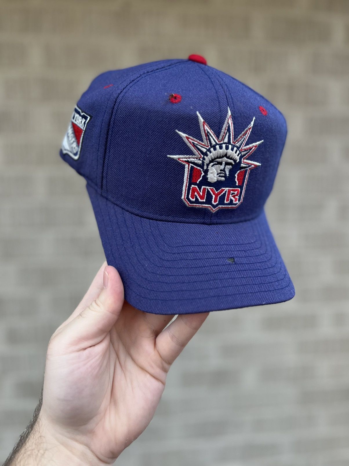 Sports Specialties Vintage 90’s NHL Wool New York Rangers SnapBack Hat Size ONE SIZE - 1 Thumbnail