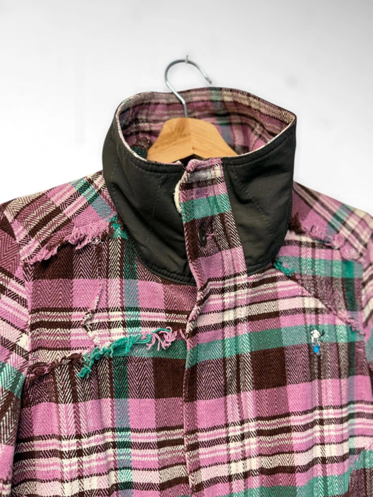 Diesel Diesel Plaid Herringbone Y2K Utility Jacket Small Pink Size S / US 4 / IT 40 - 6 Thumbnail