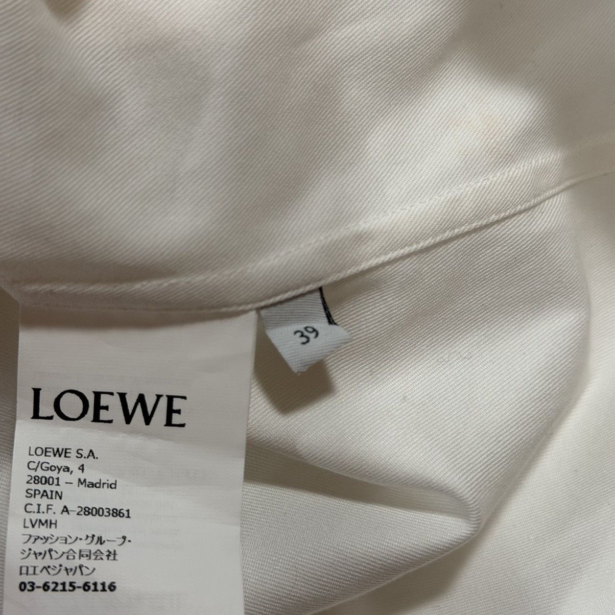 Loewe White button up dress shirt Size US M / EU 48-50 / 2 - 5 Thumbnail