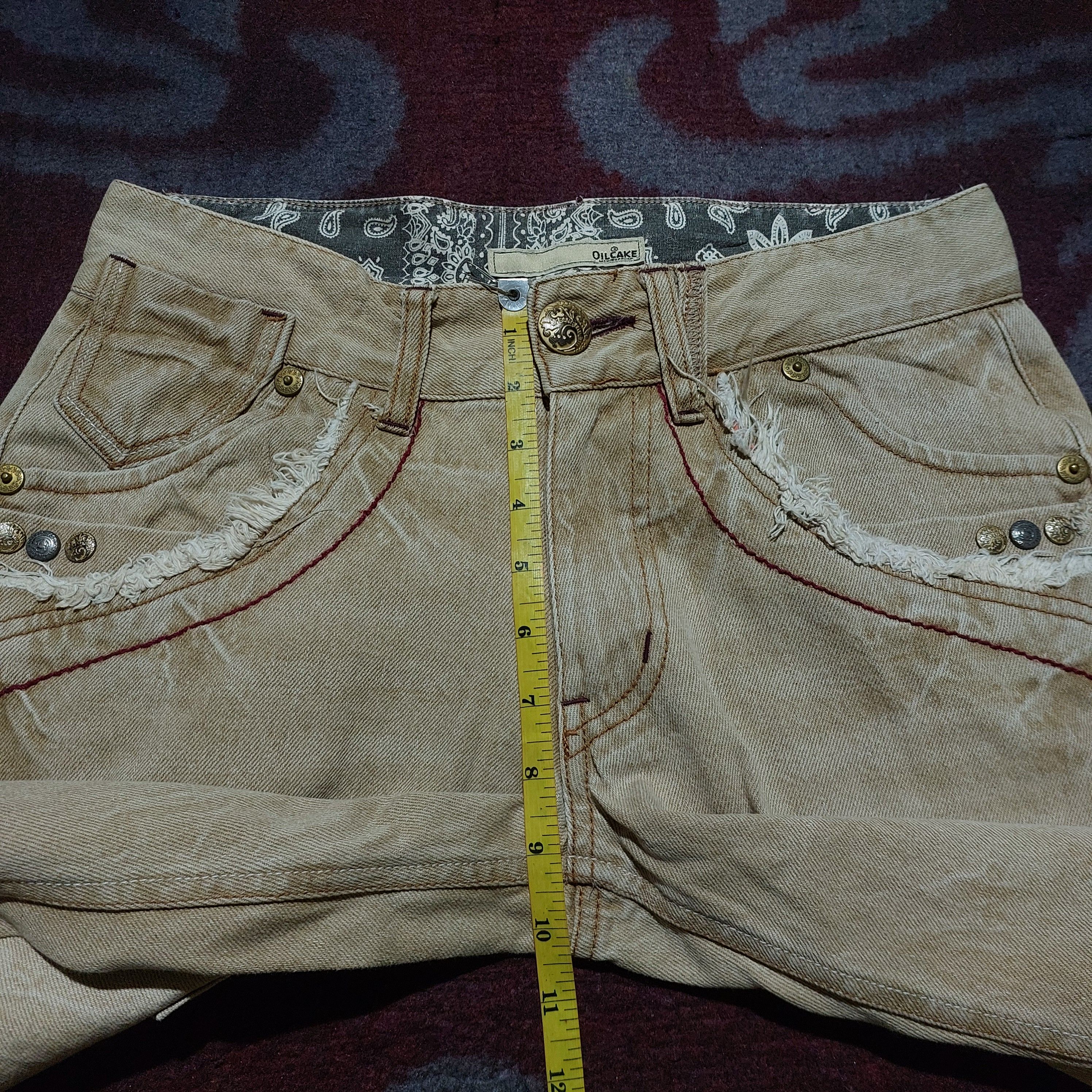 Tornado Mart Oil cake japanese faded dark beige boot cut jeans Size US 30 / EU 46 - 19 Thumbnail