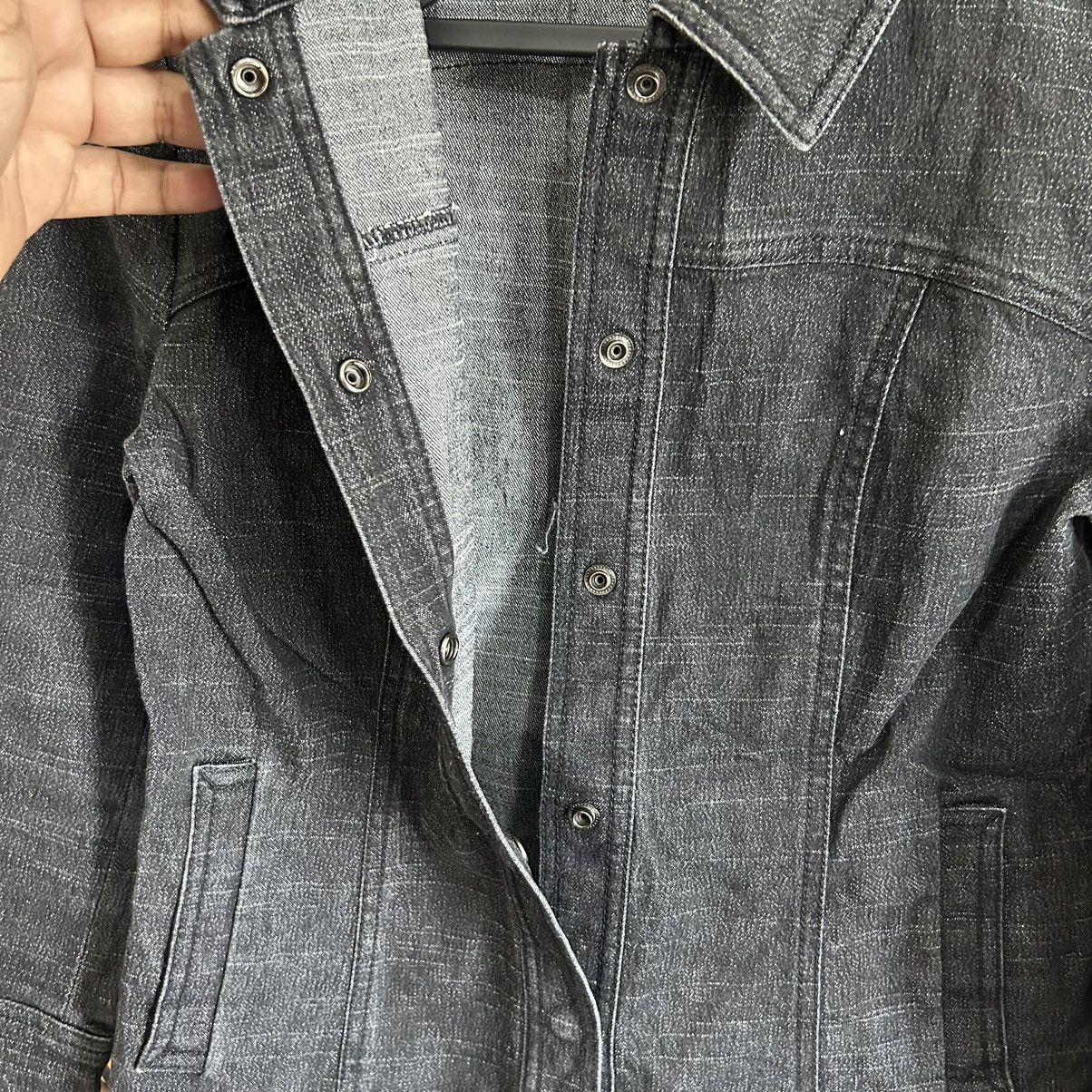 Vintage Vintage Ne-Ce-Sa Japanese Black Denim Jacket Size M / US 6-8 / IT 42-44 - 4 Thumbnail