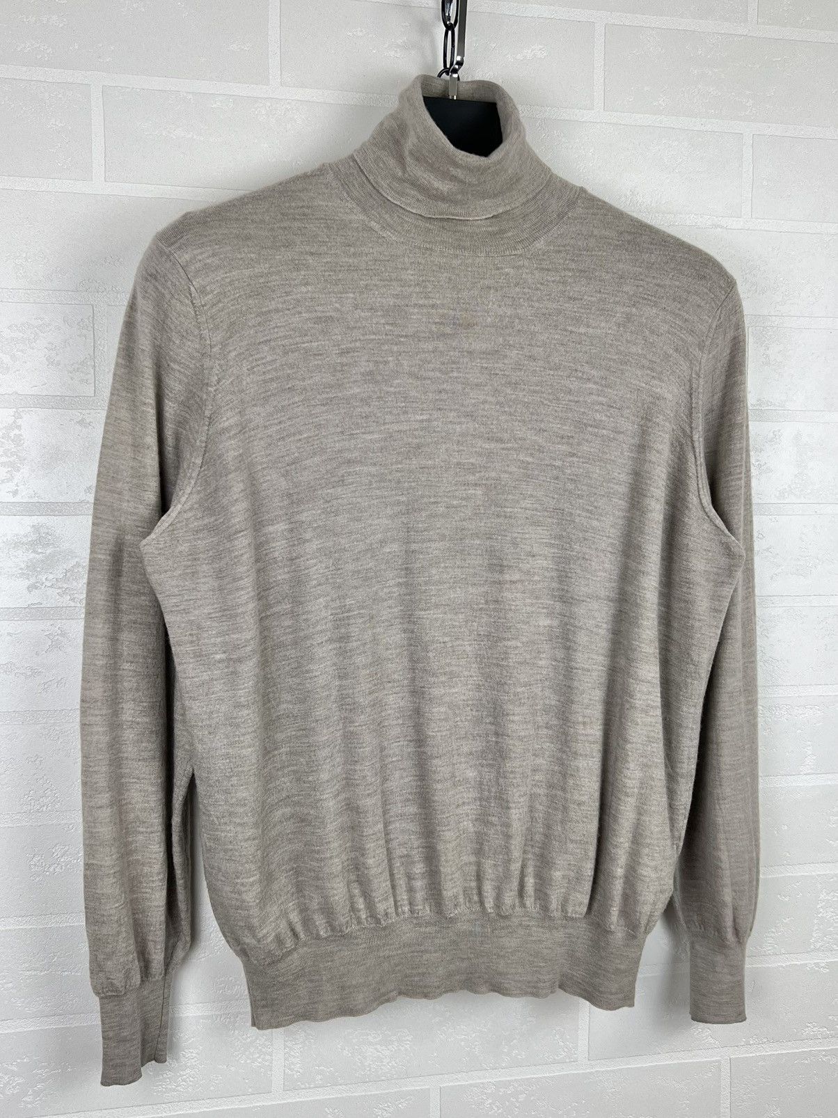 Brunello Cucinelli BRUNELLO CUCINELLI Sweater Turtleneck Cashmere/Wool Virgin Size US L / EU 52-54 / 3 - 2 Thumbnail