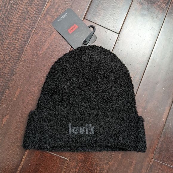 Levi's Levi’s Cozy Beanie Boucle Hat - Black Size ONE SIZE - 2 Thumbnail