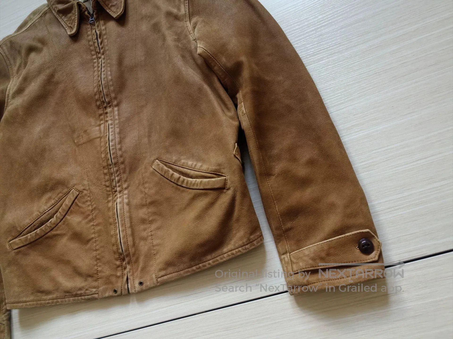 LVC vintage 1930s leather jacket in light brown. Size US S / EU 44-46 / 1 - 6 Thumbnail