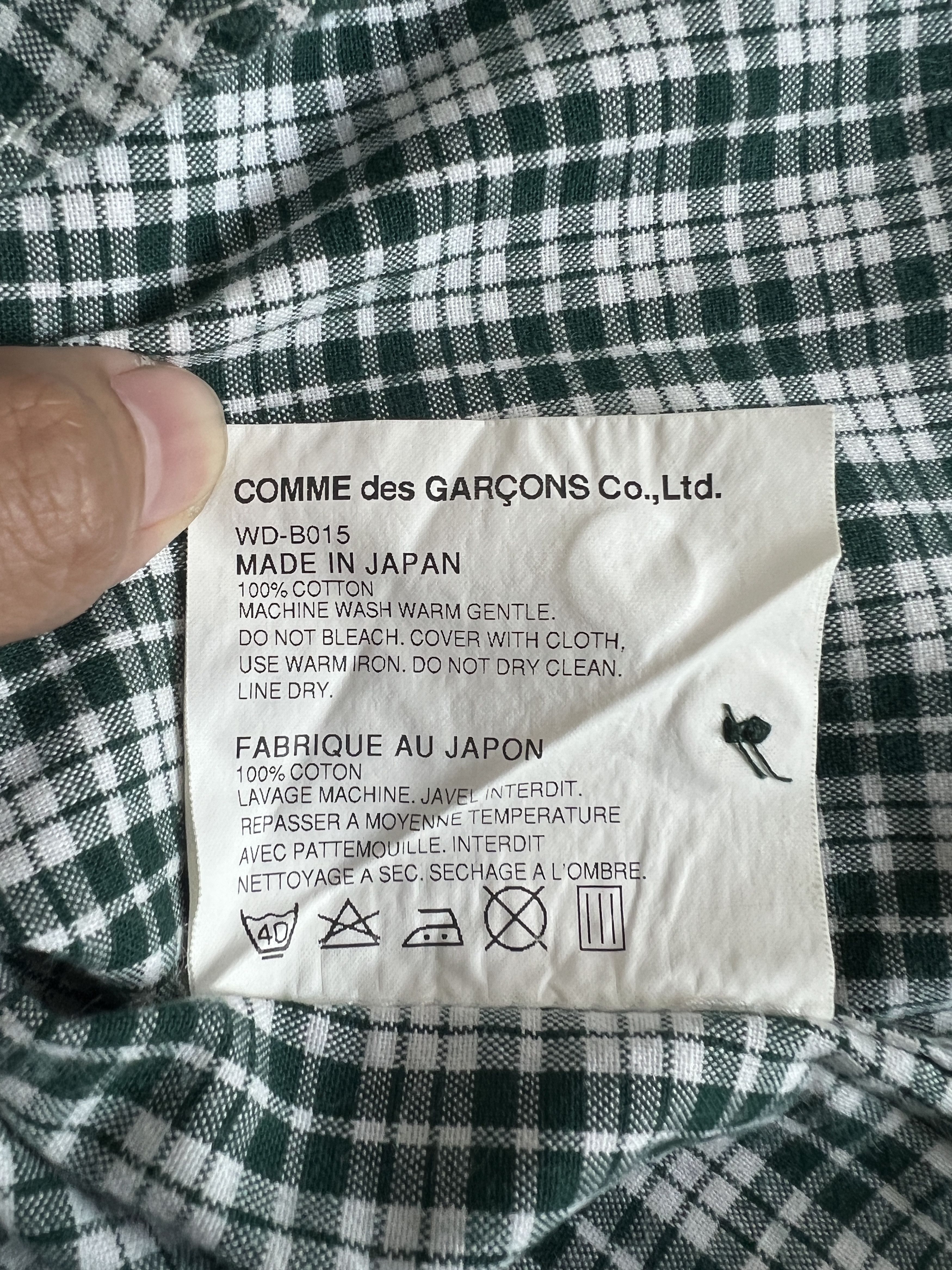 Junya Watanabe Junya Watanabe Comme des Garçons MAN gingham shirt Size US S / EU 44-46 / 1 - 5 Thumbnail