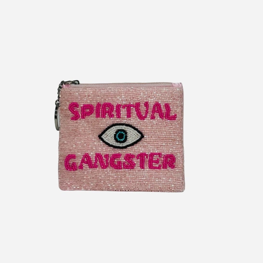 Other Spiritual Ganster Small Pouch Key Ring Evil Eye Pink/White Size ONE SIZE - 2 Thumbnail
