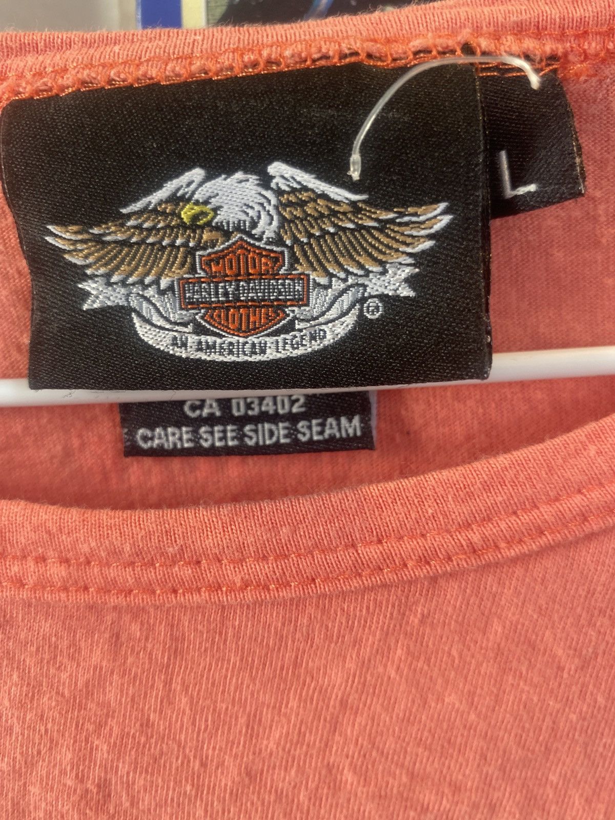 Harley Davidson Salmon pink&white Harley-Davidson long sleeve Size L / US 10 / IT 46 - 2 Thumbnail