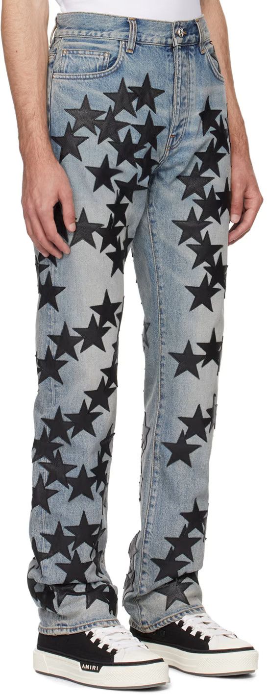 Amiri oc11z0225 Chemist Straight Jeans in Blue/Black Size US 31 - 4 Thumbnail