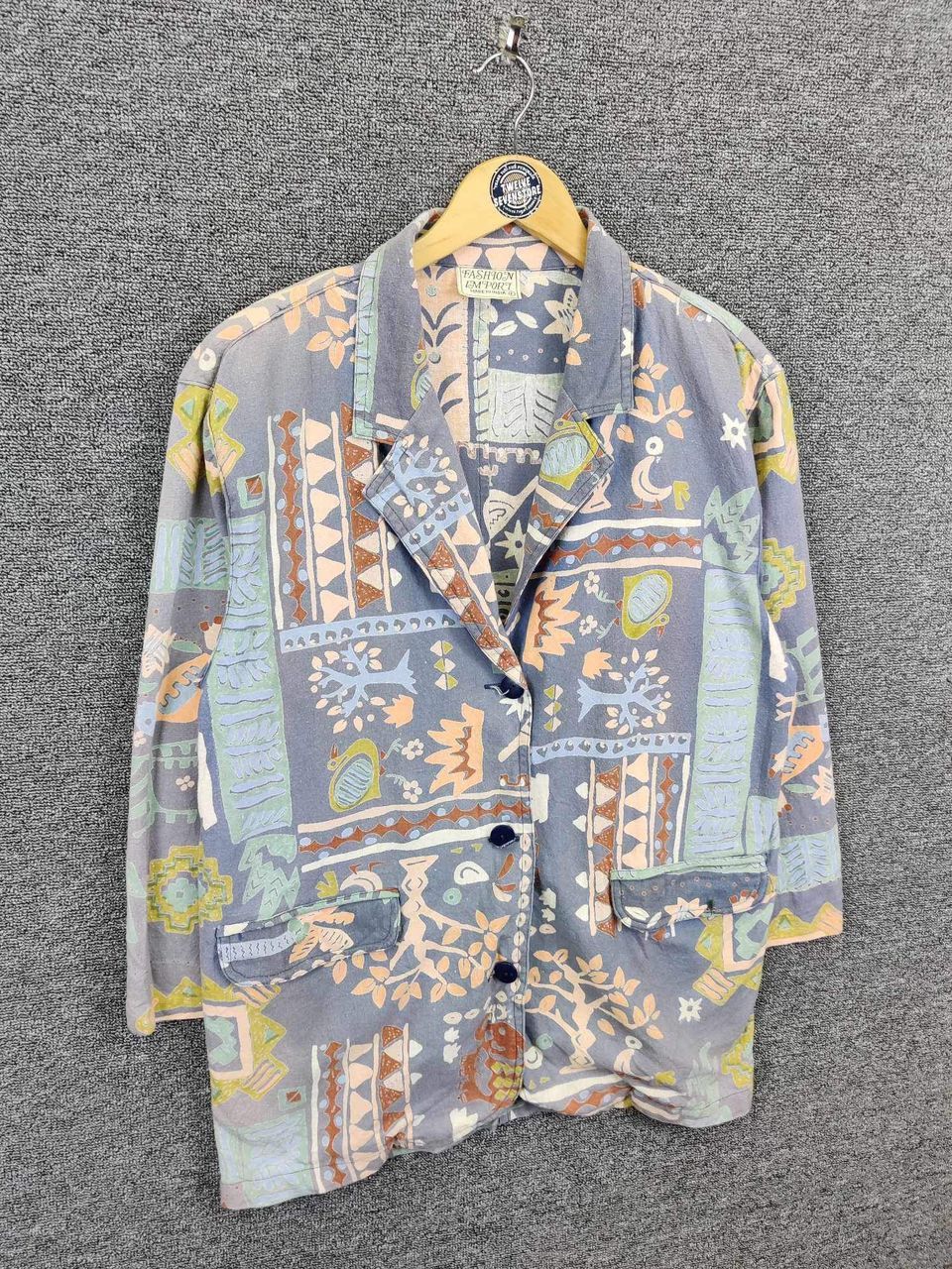 Vintage Vintage Unbrand Art Hawaii Blazer Coat Size US L / EU 52-54 / 3 - 5 Thumbnail