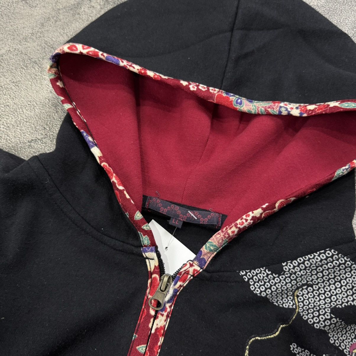 Japanese Brand Vintage sukajan dragon japanese full zip hooded black Size US XL / EU 56 / 4 - 8 Thumbnail