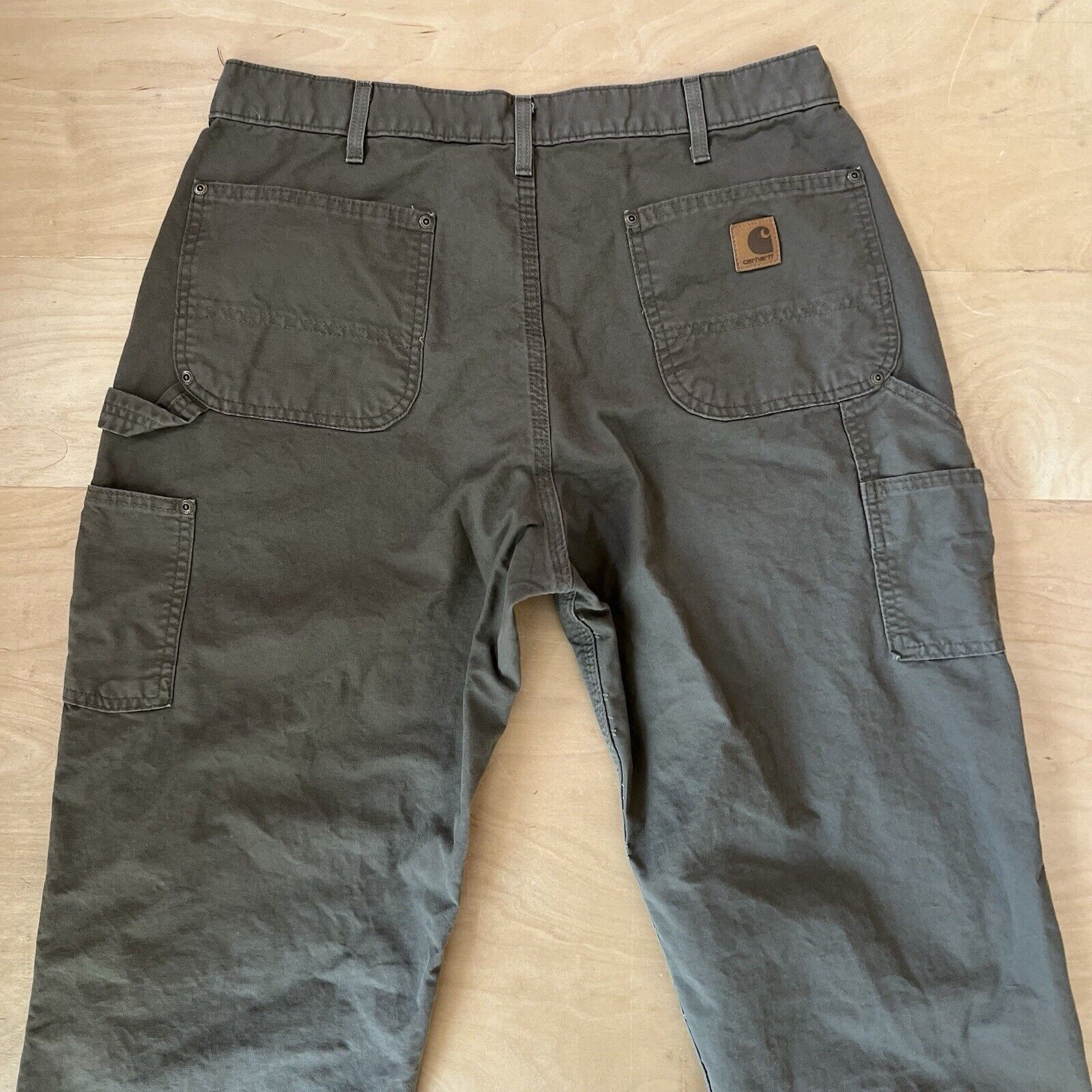 Carhartt × Vintage Vintage Carhartt Double Knee Pants 35 Dark Green Workwear Size US 35 - 6 Thumbnail