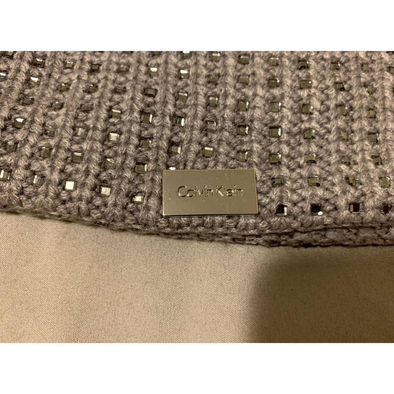 Calvin Klein Calvin Klein Beanie Women’s Gray One Size NWOT MSRP 36 Size ONE SIZE - 2 Thumbnail