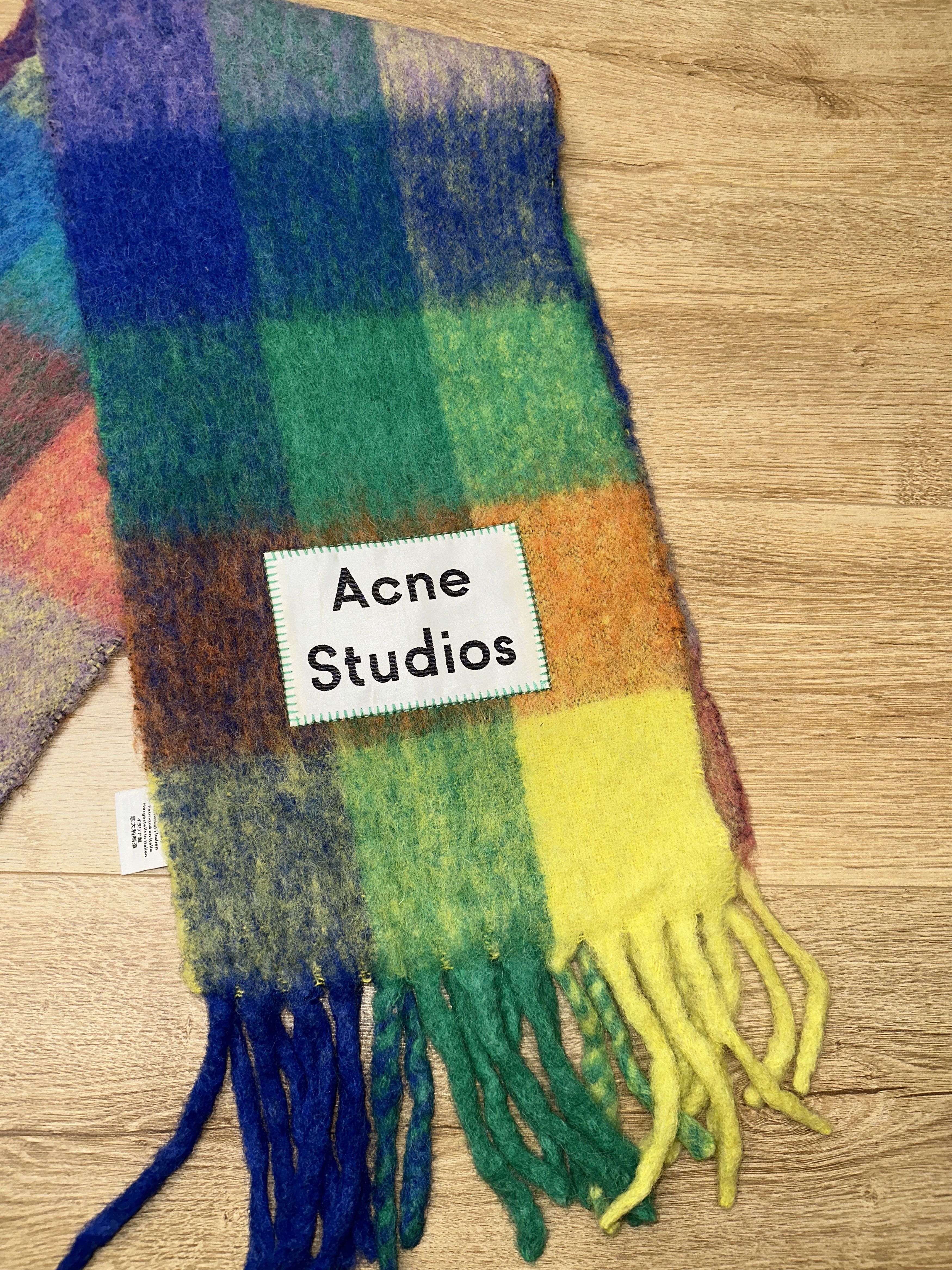 Acne Studios Acne Studios Check Wool Mohair Scarf Unisex 250X28 Size ONE SIZE - 10 Thumbnail