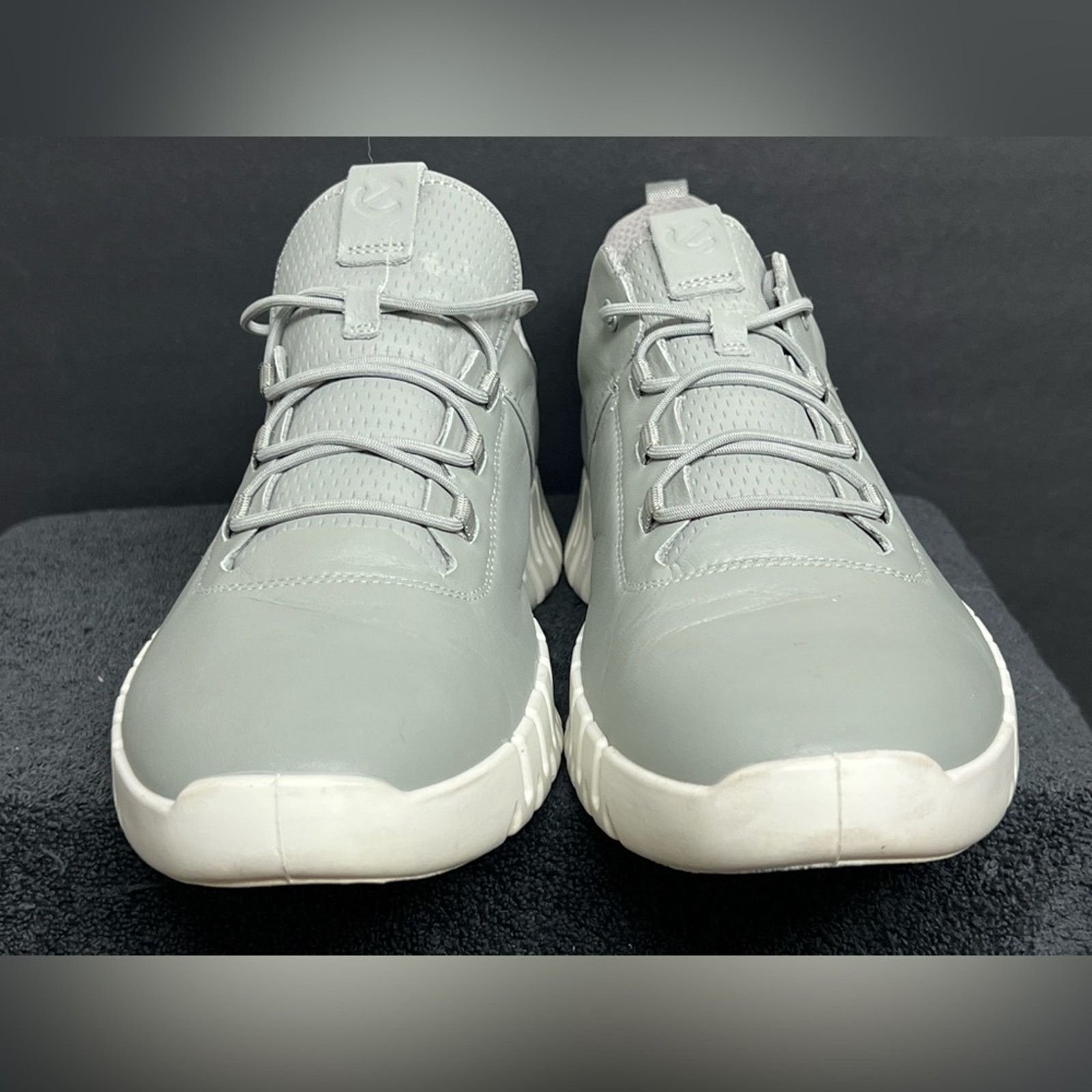 Ecco ECCO Men's GRUUV Grey Leather Shoes EU 47 13 - 13.5 US Size US 13 / EU 46 - 5 Thumbnail
