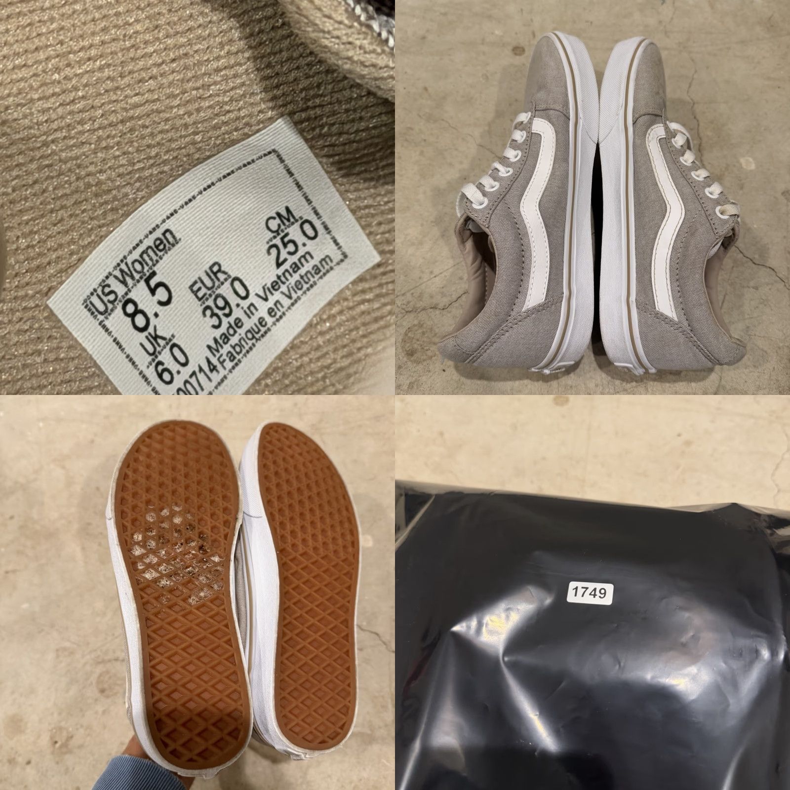 Vans VANS Ward Womens Low Top Lace Up Shoes In (Summer Camp) Taupe Size 8.5 Sneaker Shoes Womens Size M / US 6-8 / IT 42-44 - 8 Thumbnail